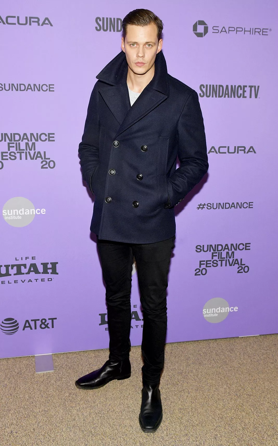Билл Скарсгард на премьере фильма «Девять дней» в рамках кинофестиваля Сандэнс в Парк-Сити, 27 января 2020 г.