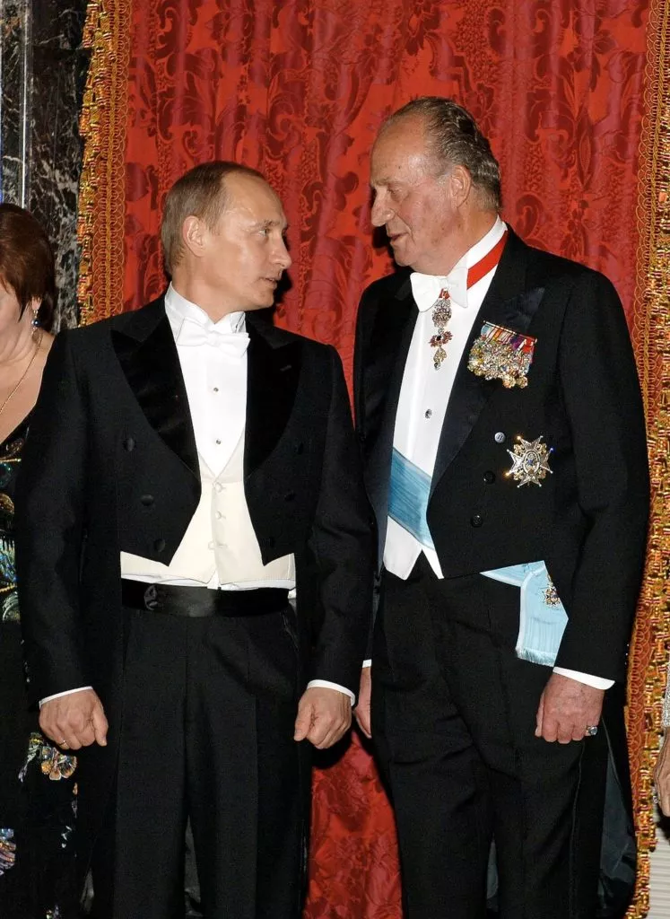 Президент России Владимир Путин и король Испании Хуан Карлос