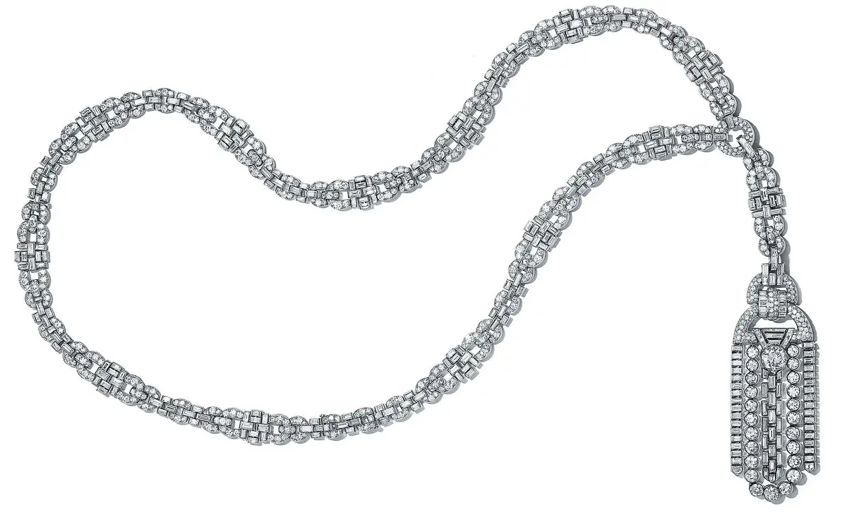 Van Cleef & Arpels, бриллиантовый сотуар в стиле ар-деко, 1930-е гг. Van Cleef & Arpels, бриллиантовый сотуар в стиле ар-деко