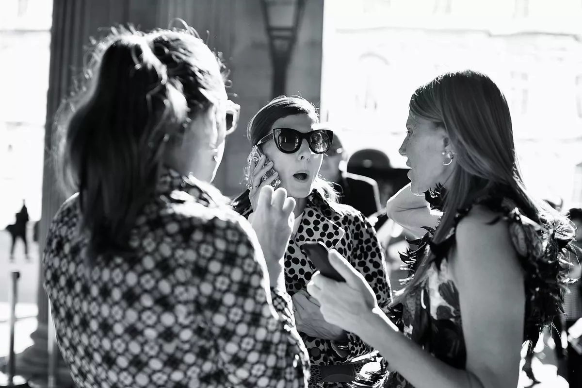Джованна Батталья и Анна Делло Руссо на шоу Christian Dior Womenswear Весна/Лето 2015