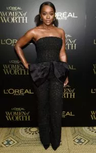 Аджа Наоми Кинг на церемонии вручения премий L'Oréal Paris Women Of Worth