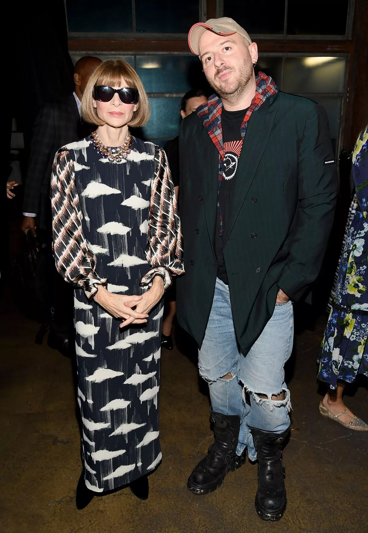 Анна Винтур и креативный директор Balenciaga Демна Гвасалия на конференции Vogue Forces of Fashion