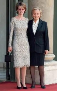 Асма Асад и Бернадетт Ширак в Елисейском дворце