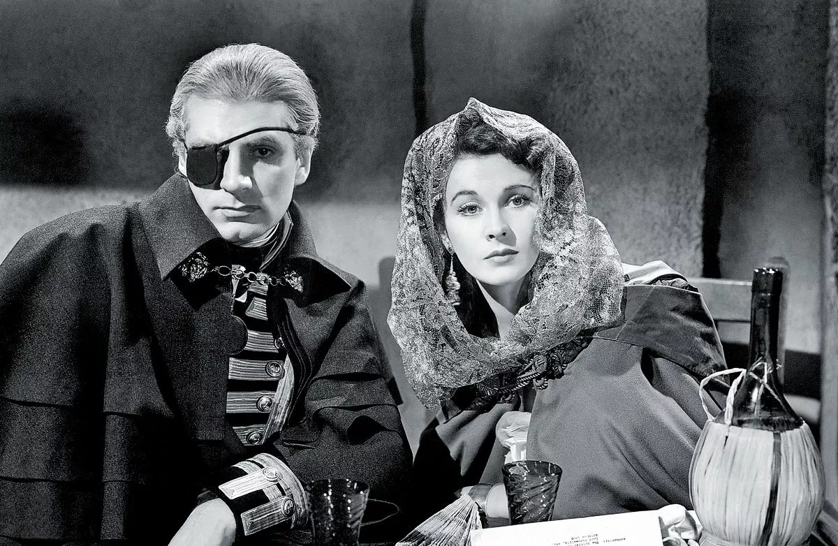 Лоуренс Оливье и Вивьен Ли в фильме «Леди Гамильтон», 1941 г.