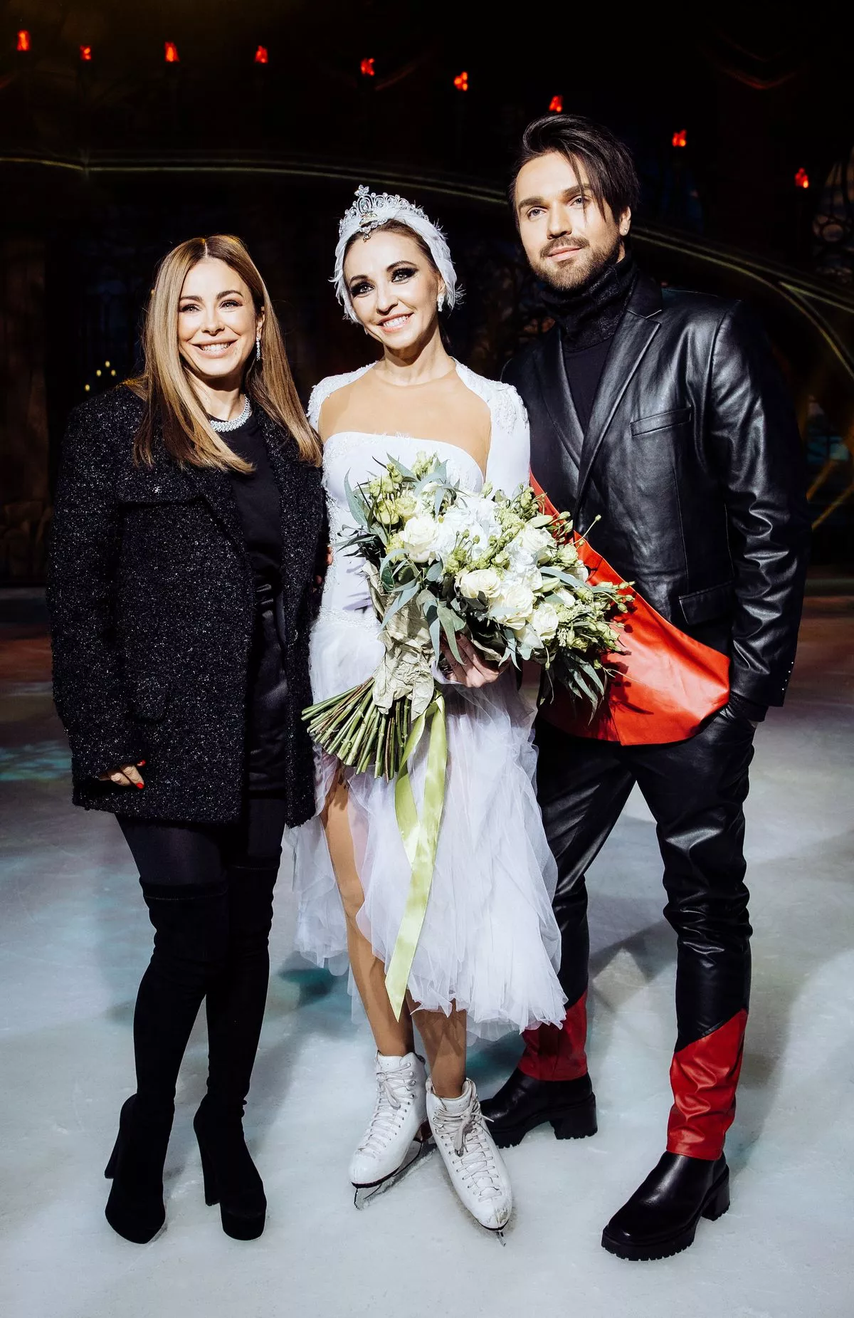 Ани Лорак, Татьяна Навка и Александр Панайотов на премьере шоу «Лебединое озеро»