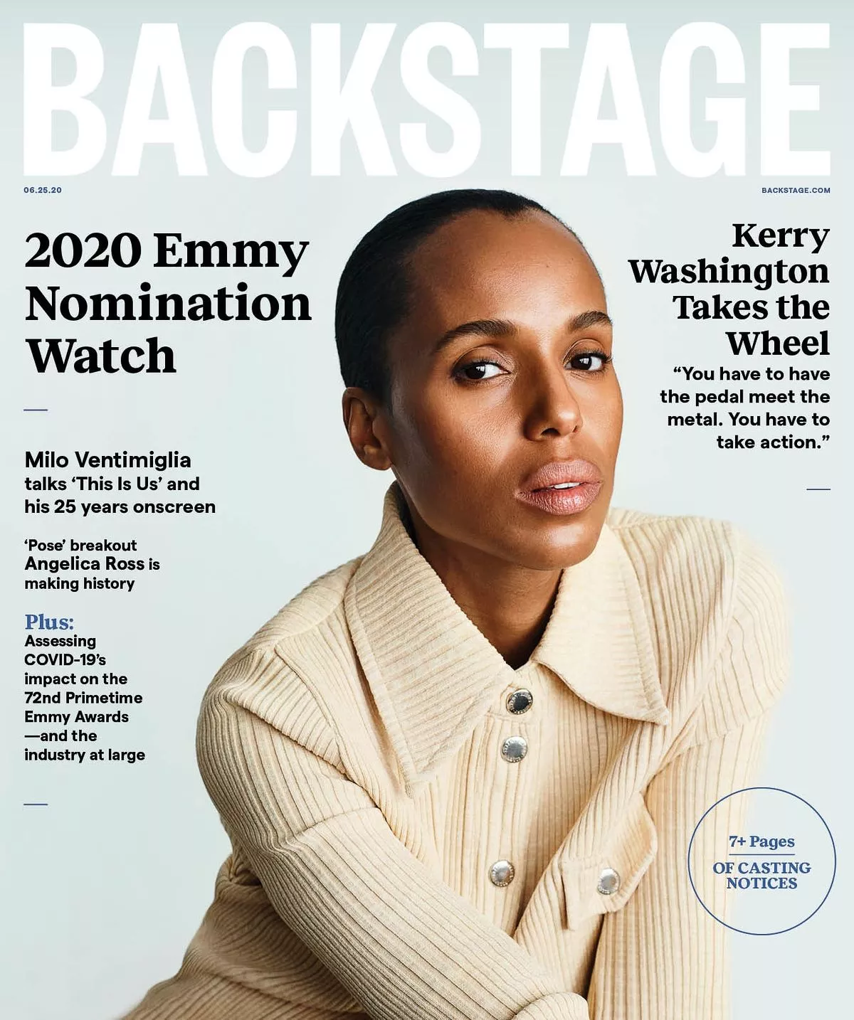 Керри Вашингтон на обложке журнала Backstage