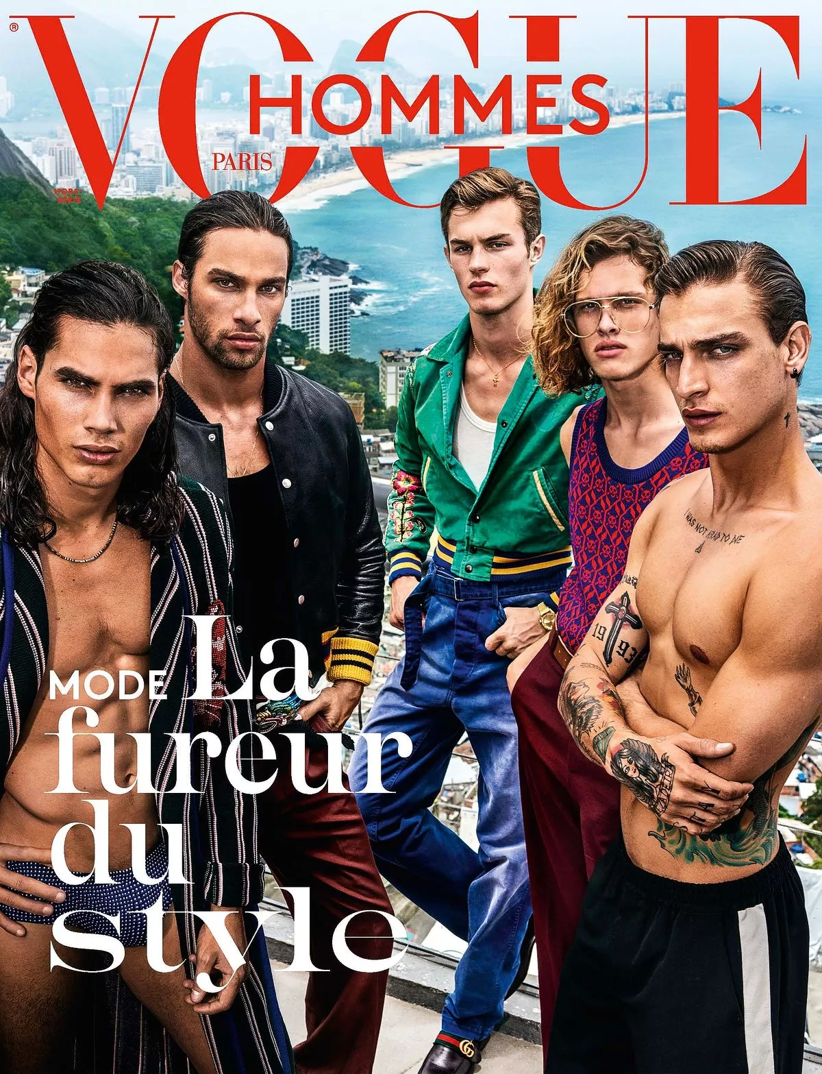 Обложка журнала Vogue Hommes Paris, фото Марио Тестино