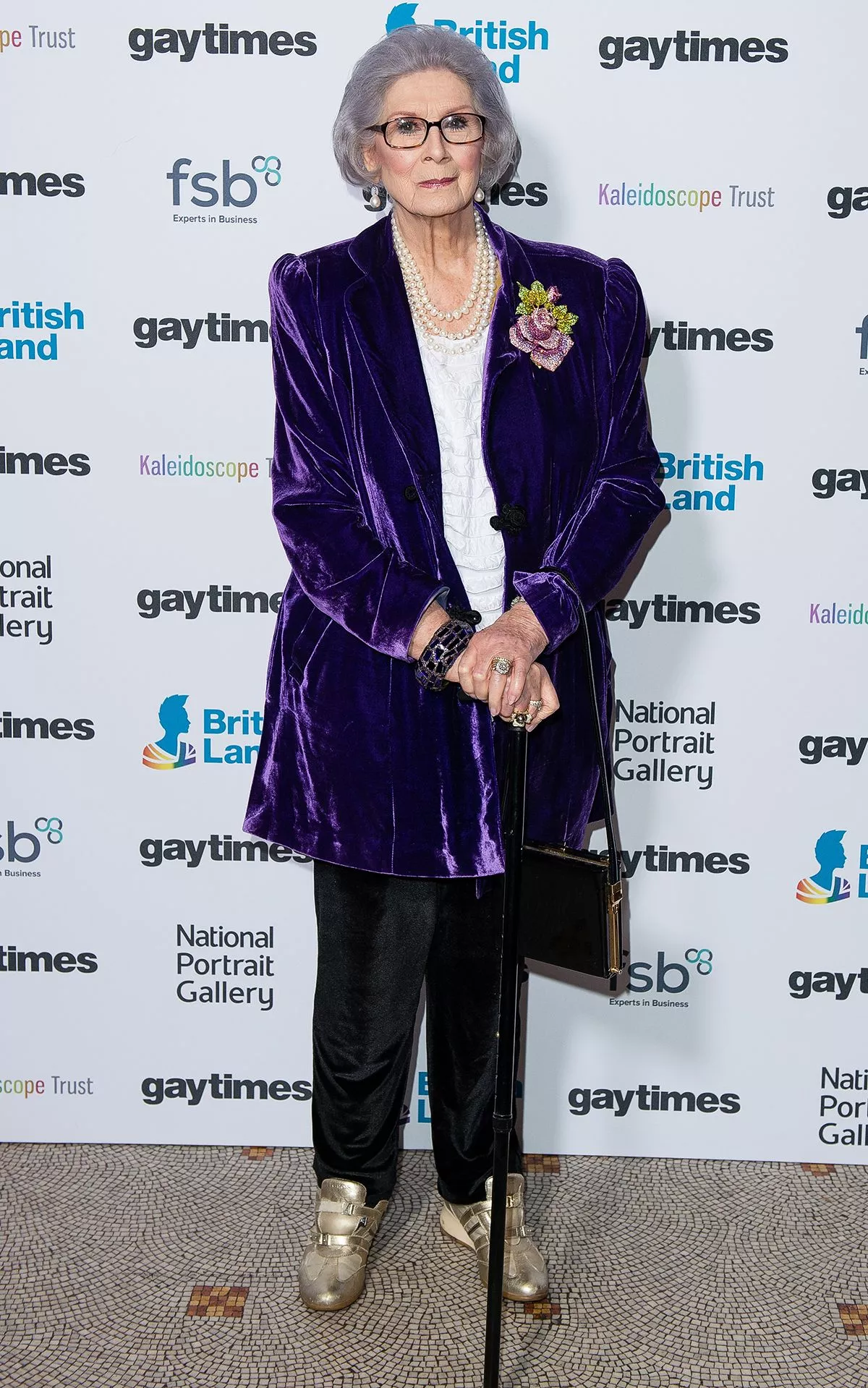 Эйприл Эшли на церемонии награждения Gay Times в Национальной портретной галерее