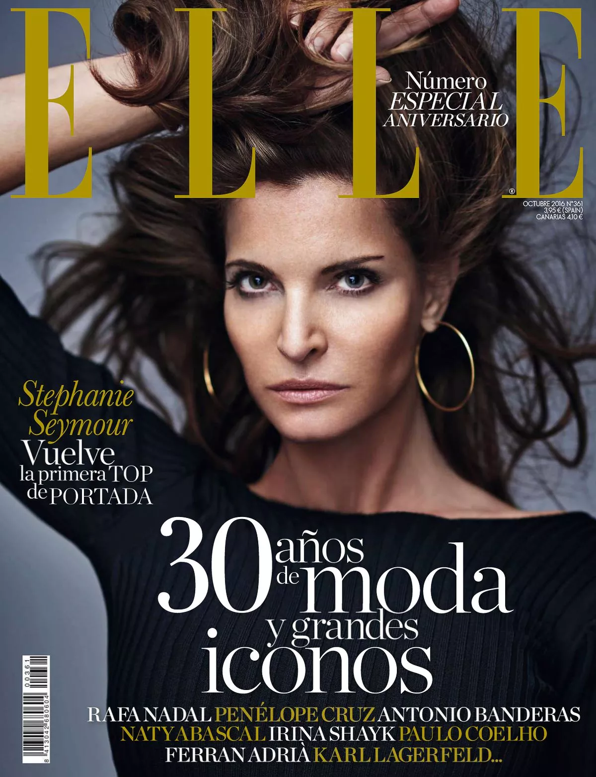 Стефани Сеймур на обложке журнала ELLE Spain