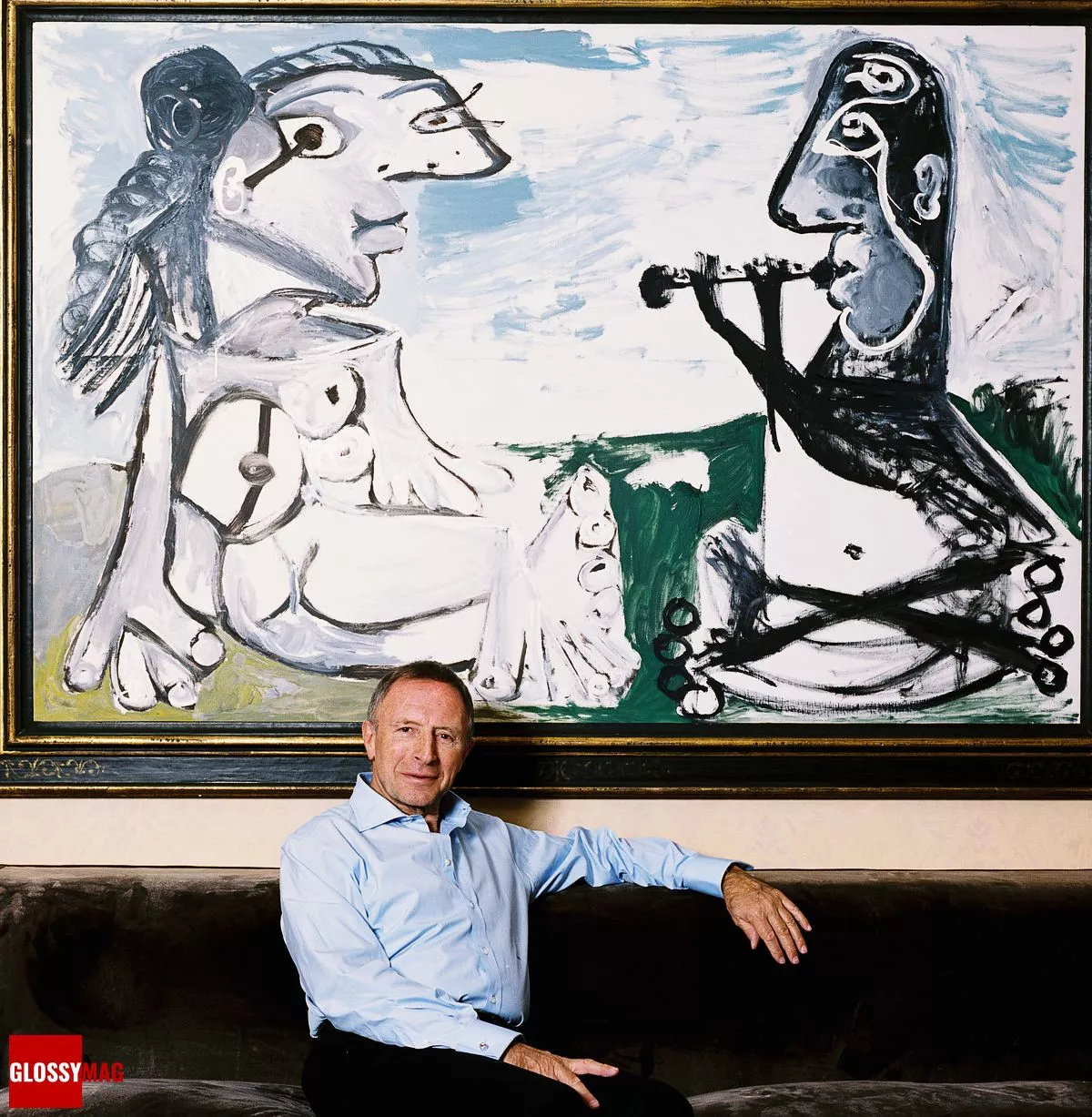 Лоуренс Графф возле картины Пабло Пикассо, фото 1