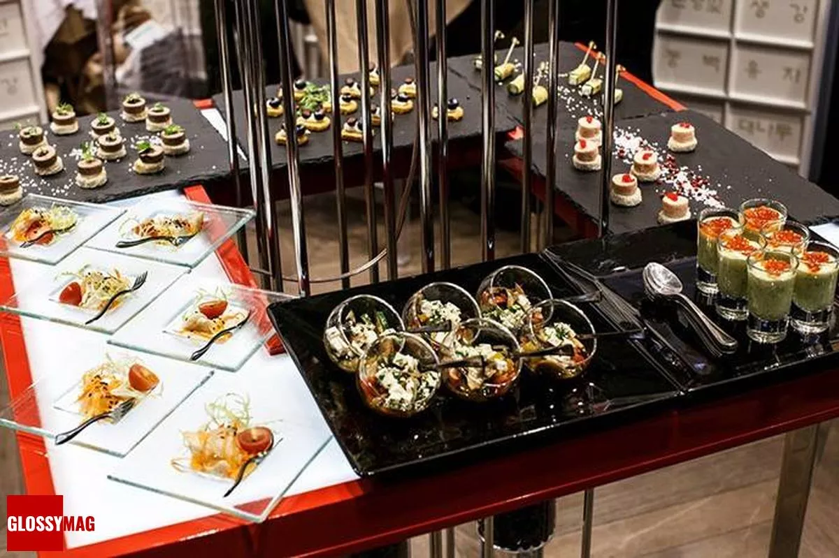 Блюда французской и корейской кухни, созданные Элеганс кейтеринг специально для открытия монобутика Erborian, фото 3