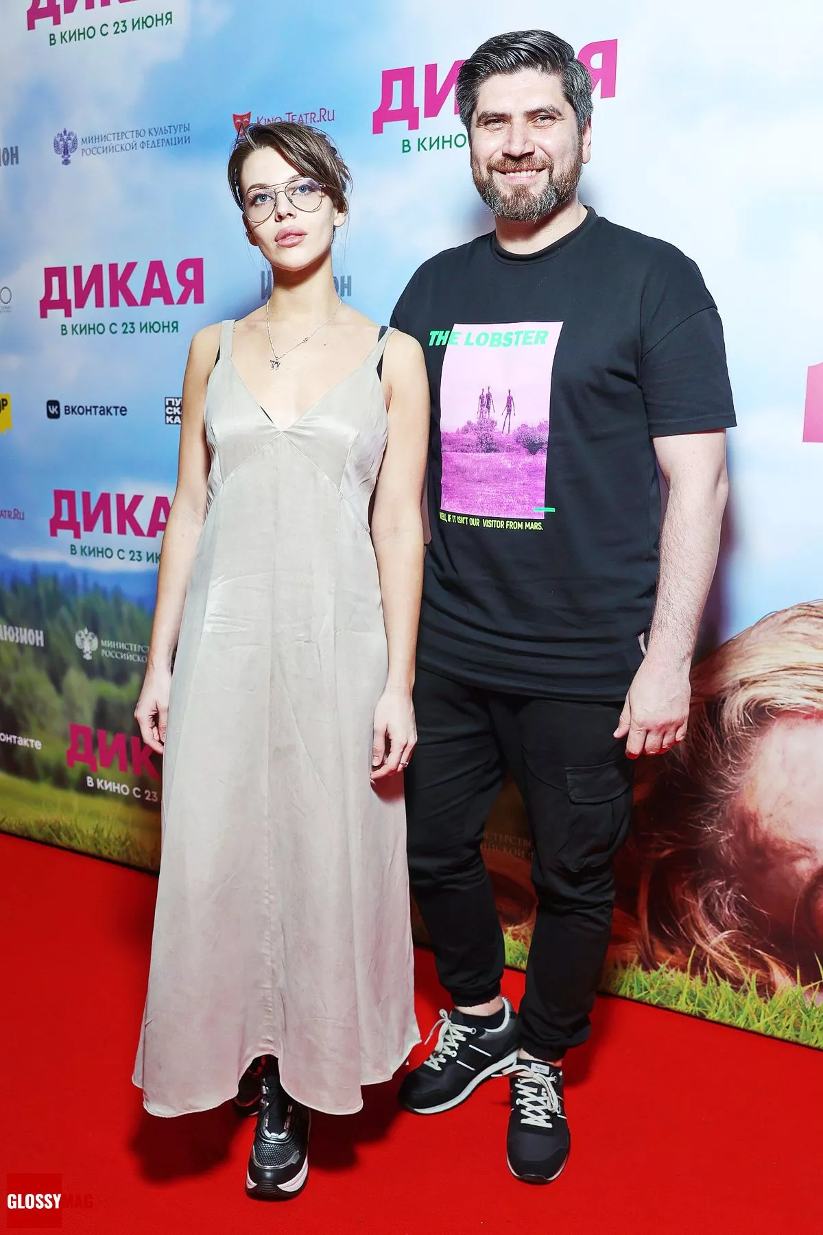 Дарья Блохина и Карен Арутюнов на премьере комедии «Дикая» в кинотеатре «Иллюзион», 21 июня 2022 г.