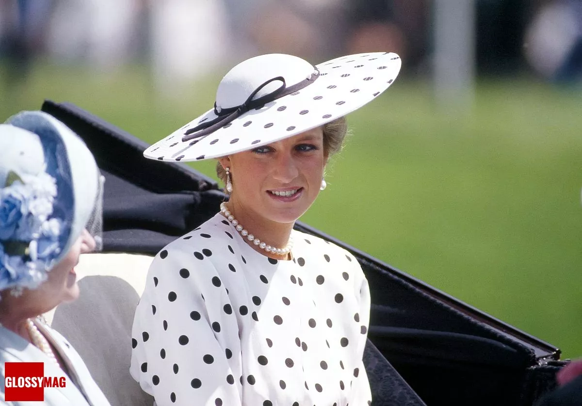 Диана, принцесса Уэльская на Королевских скачках Royal Ascot в Аскоте, 4 июня 1986 г., фото 1