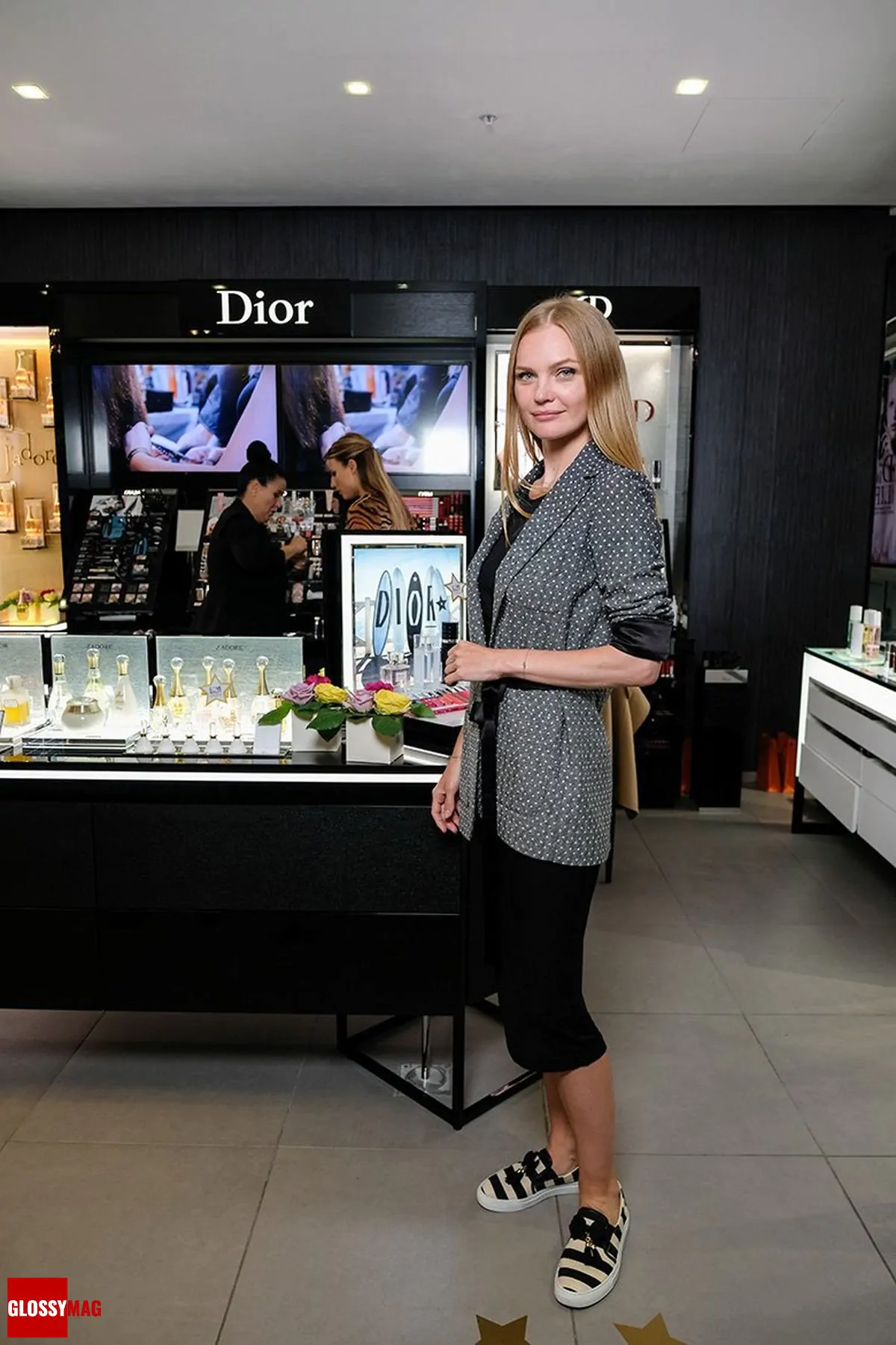 Елена Кулецкая в корнере Dior на закрытом мероприятии Beauty CHOICE в Rivoli Perfumery в ТГ Модный сезон, 28 июня 2017 г.