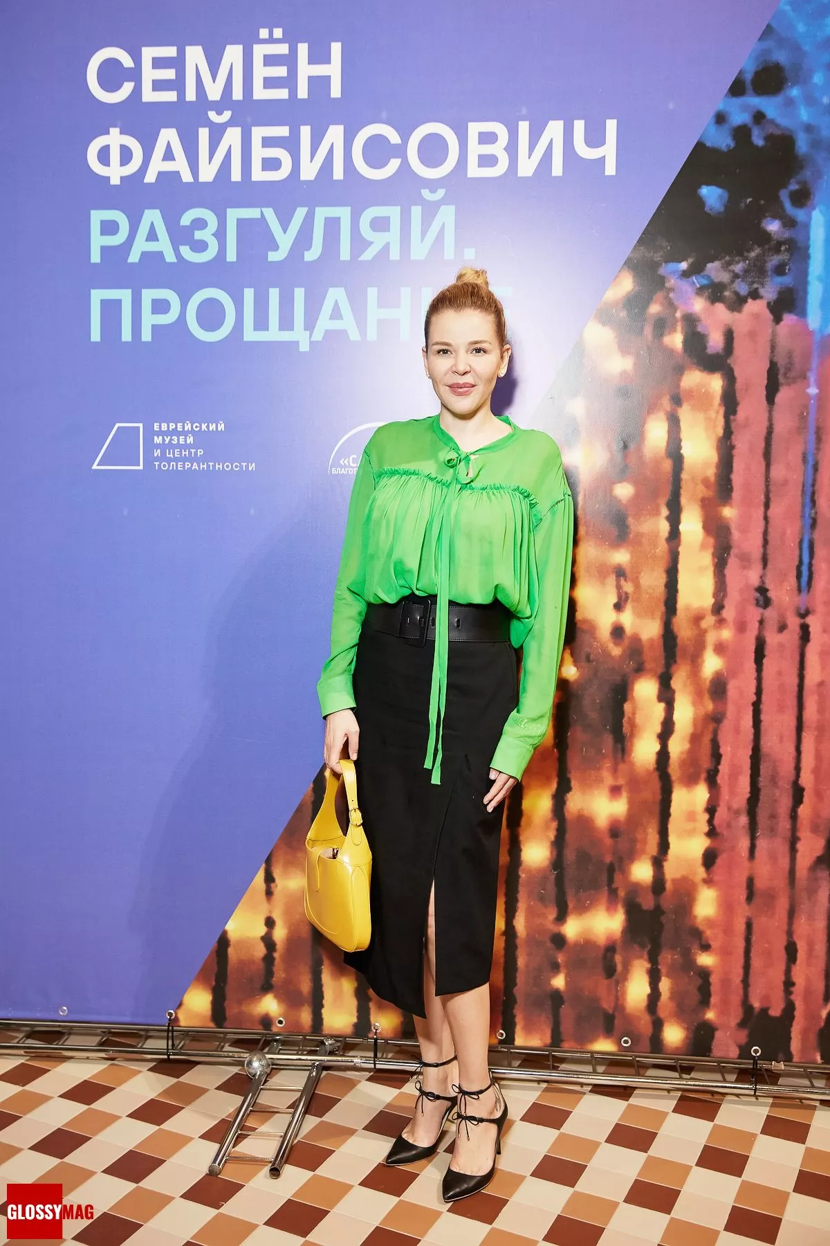 Елизавета Некрасова на открытии выставки Семёна Файбисовича в Еврейском музее и центре толерантности, 20 июня 2022 г.