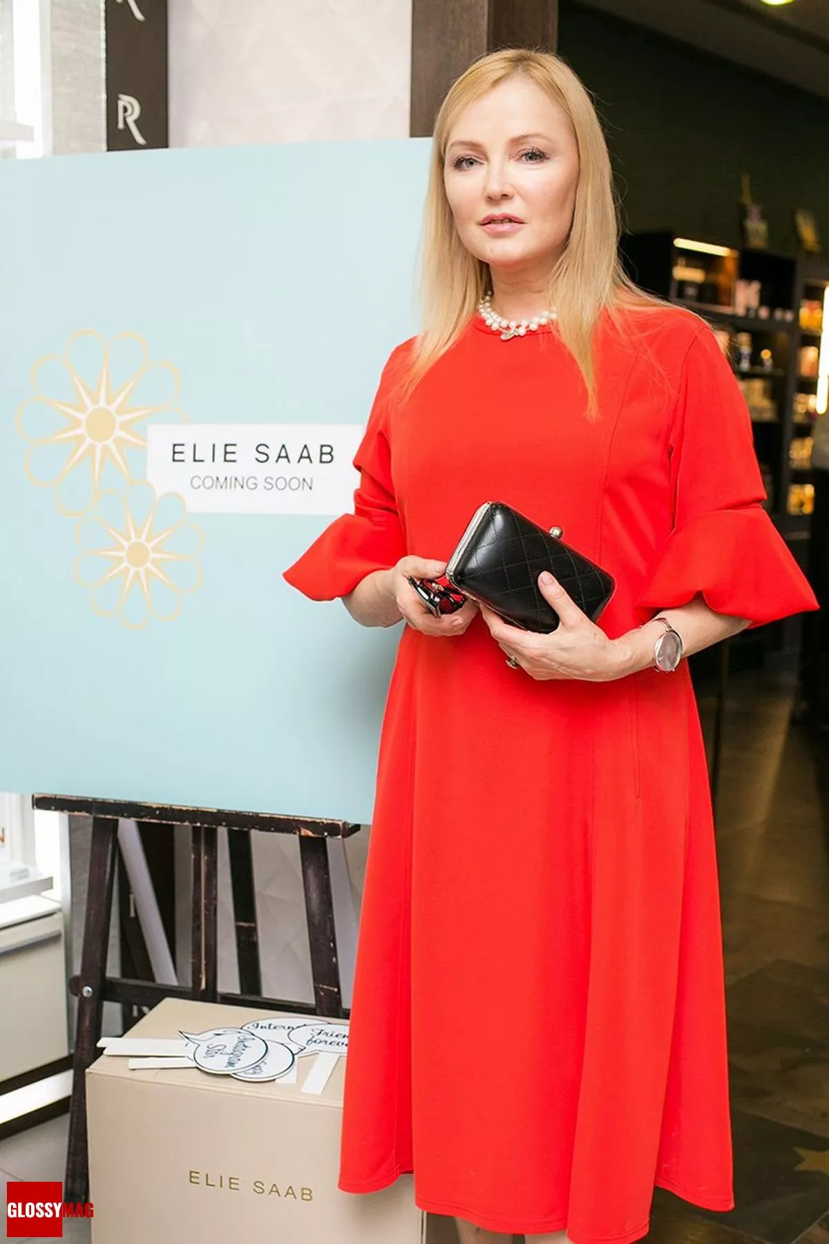 Лариса Вербицкая в корнере Elie Saab на закрытом мероприятии Beauty CHOICE в Rivoli Perfumery в ТГ Модный сезон, 28 июня 2017 г.
