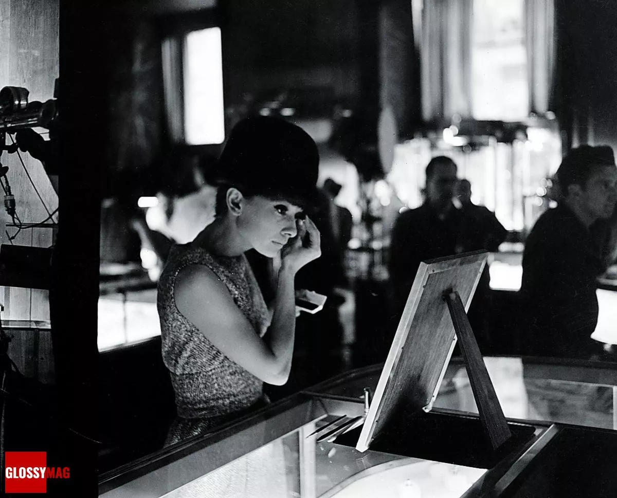 Одри Хепберн на съемочной площадке фильма «Завтрак у Тиффани»