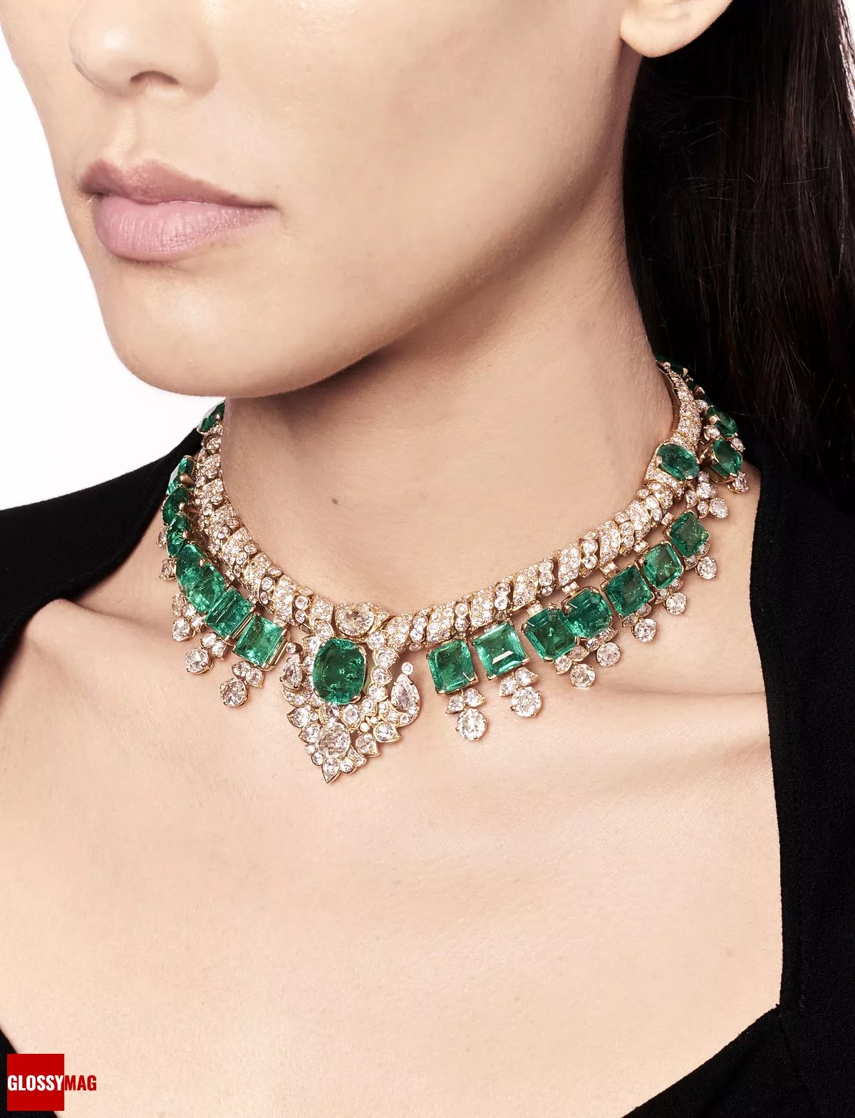 Ожерелье с бриллиантами и изумрудами от Cartier, фото 3