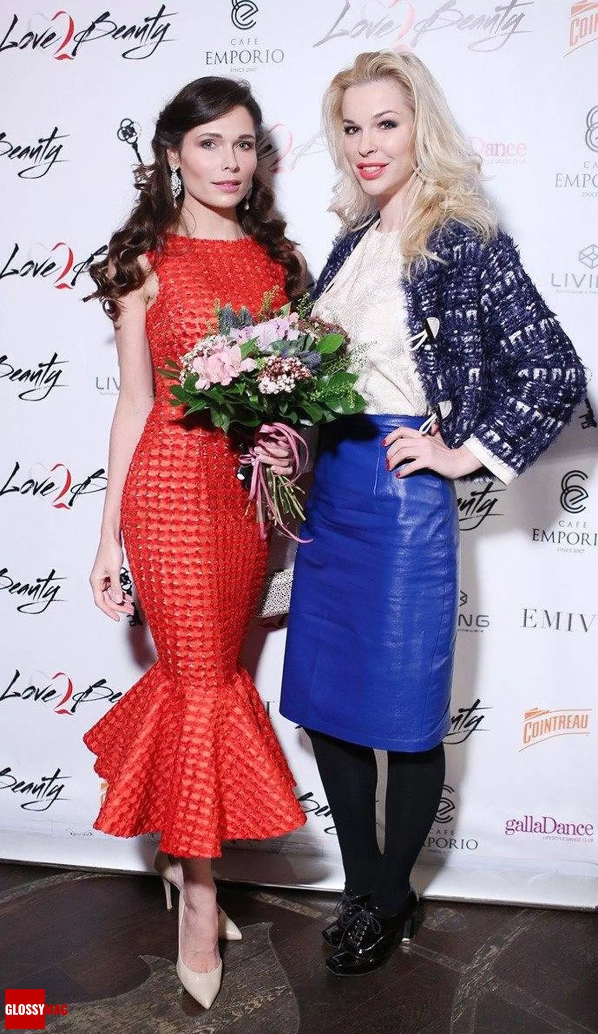 Полина Аскери, Малена Маяковская на праздновании 2-летия Love2Beauty.ru в EMPORIO CAFE, 20 ноября 2014 г.
