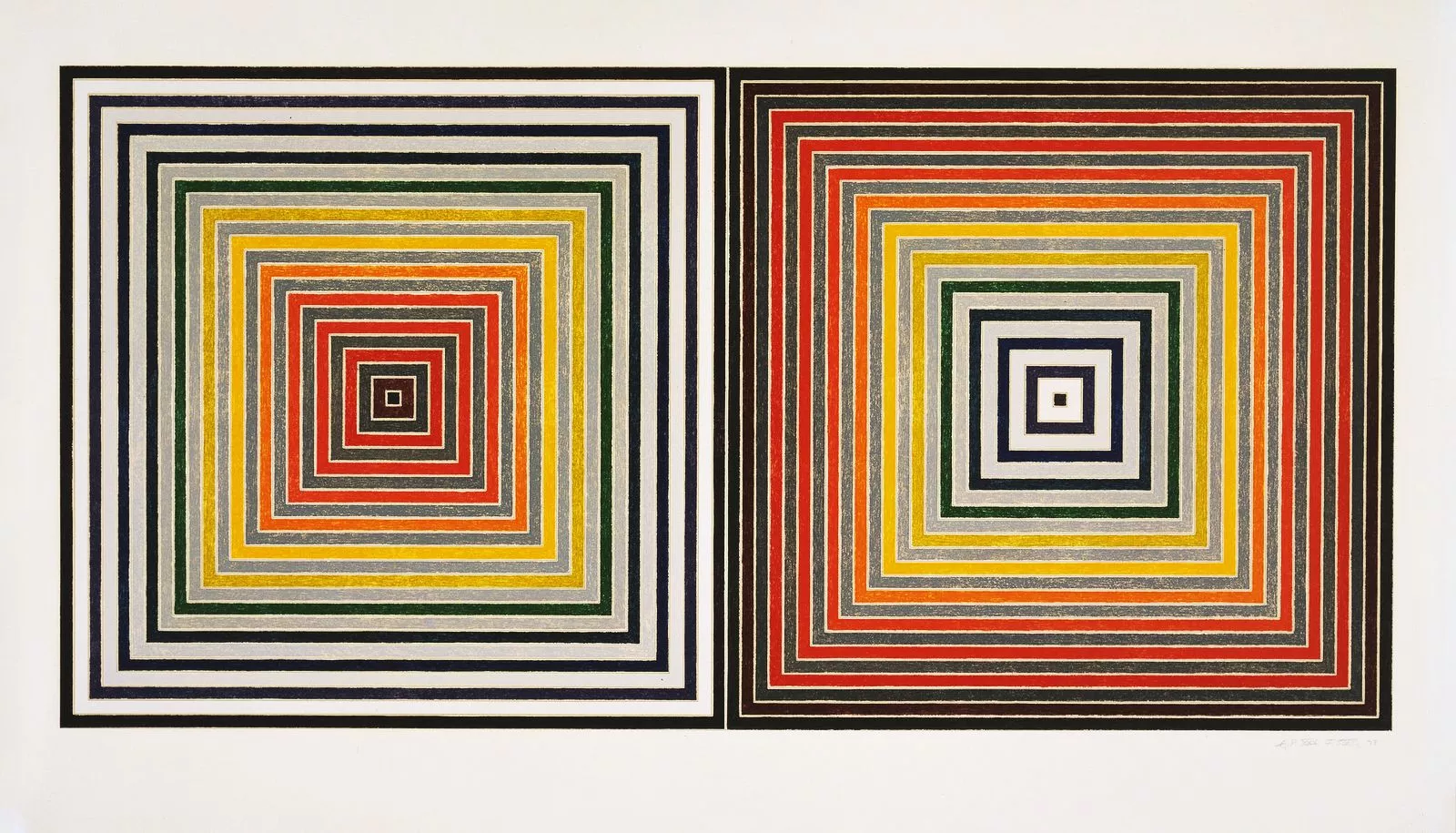 Фрэнк Стелла. «Двойной серый» (Double Grey), 1973 г.