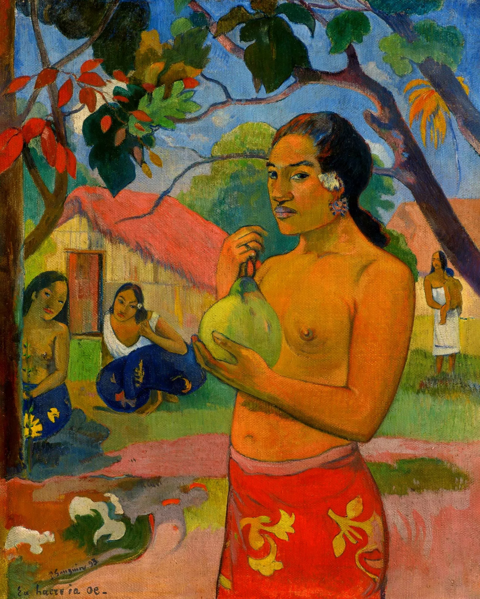 Поль Гоген. «Женщина, держащая плод», 1893 г.