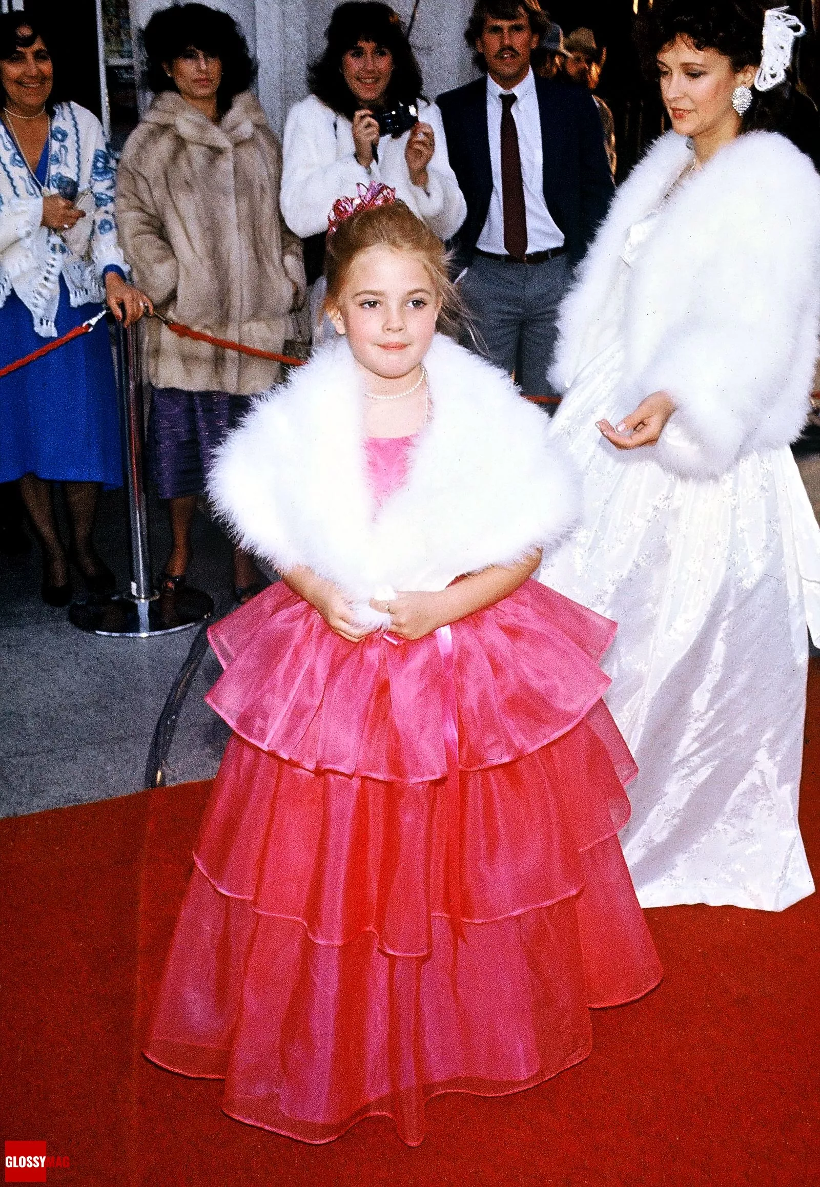 Дрю Бэрримор с мамой на церемонии вручения премии «Оскар», 11 апреля 1983 г.