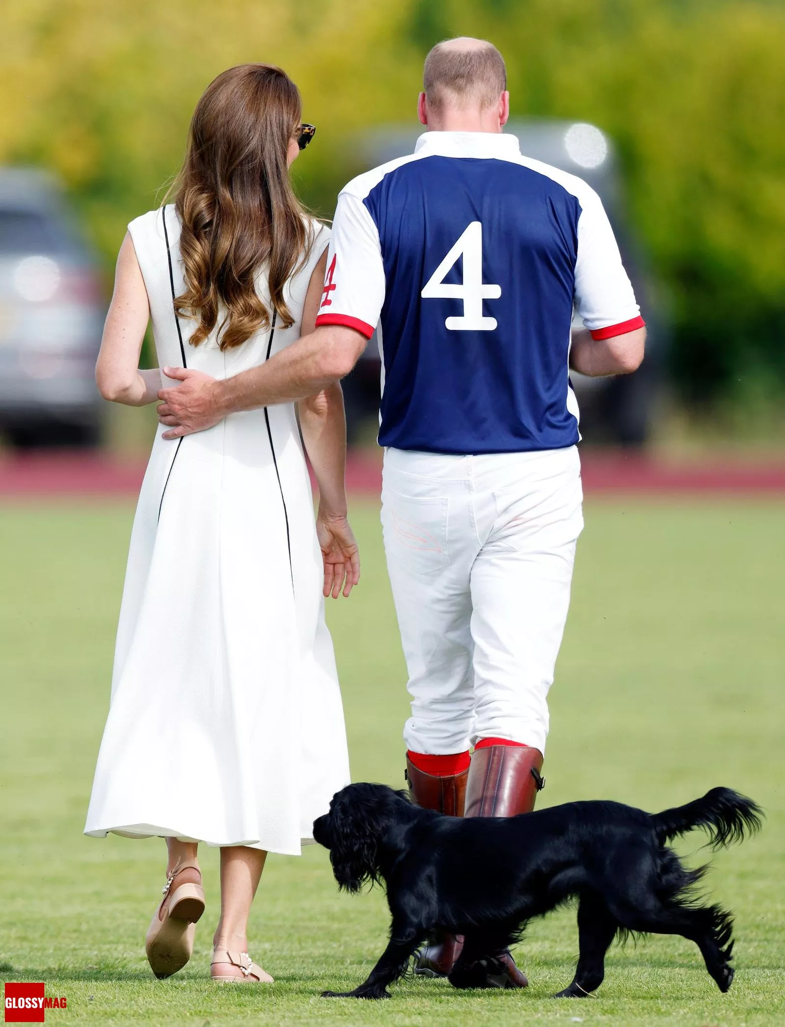 Кейт Миддлтон и принц Уильям на благотворительном матче по поло в Виндзоре, 6 июля 2022 г., фото 1