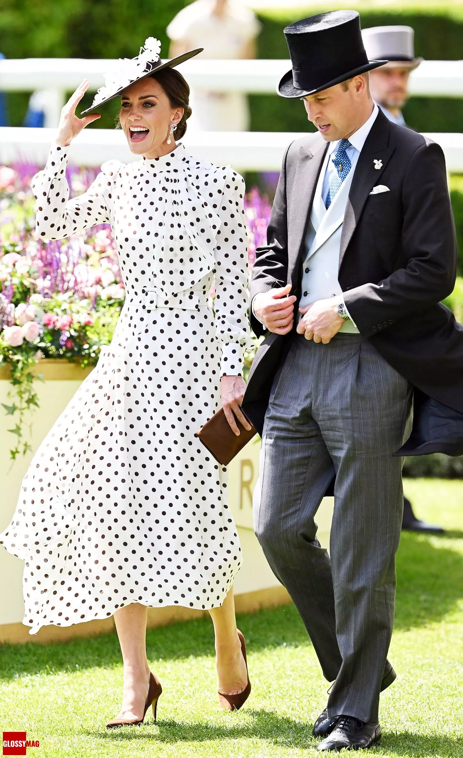 Кейт Миддлтон и принц Уильям на королевских скачках в Аскоте, 15 июня 2022 г., фото 4