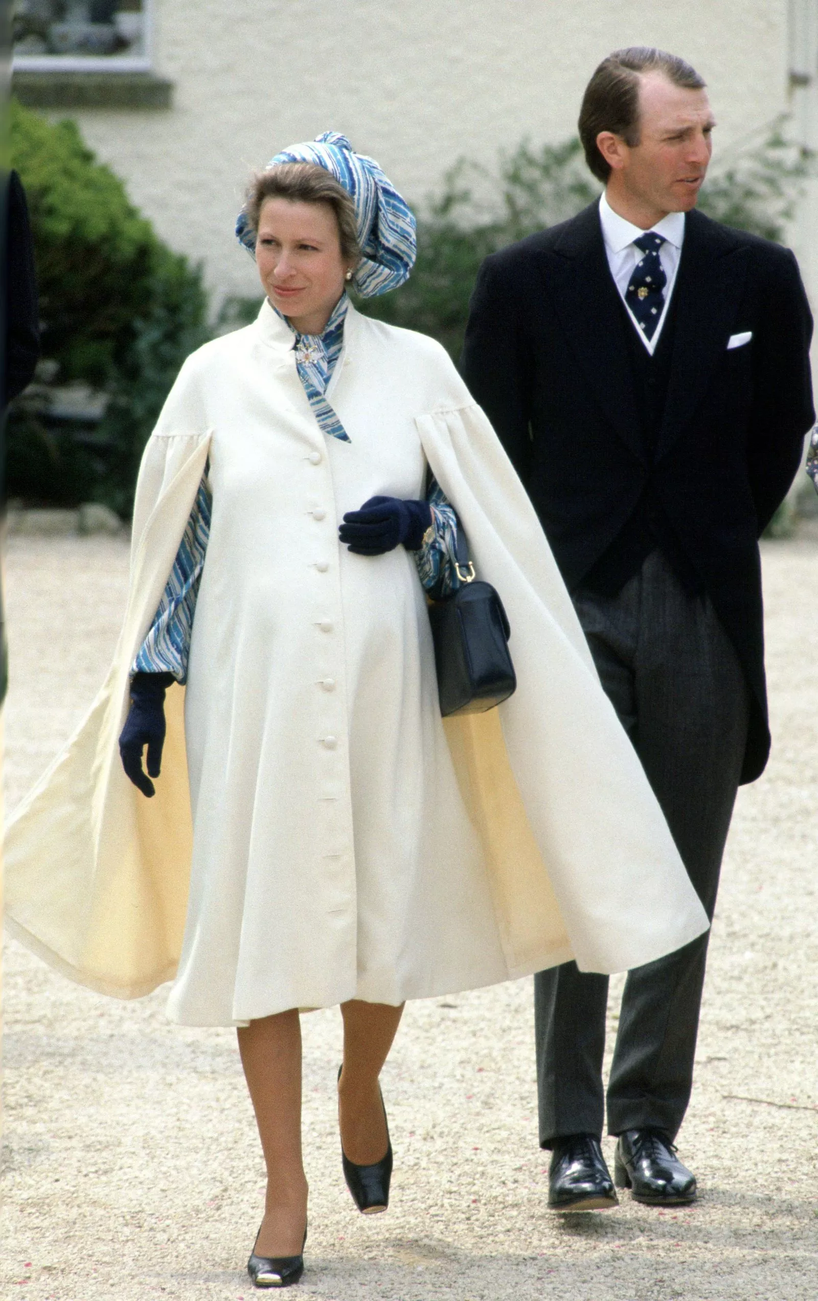Принцесса Анна с мужем Марком Филлипсом за несколько дней до рождения их дочери Зары, 6 мая 1981 г.