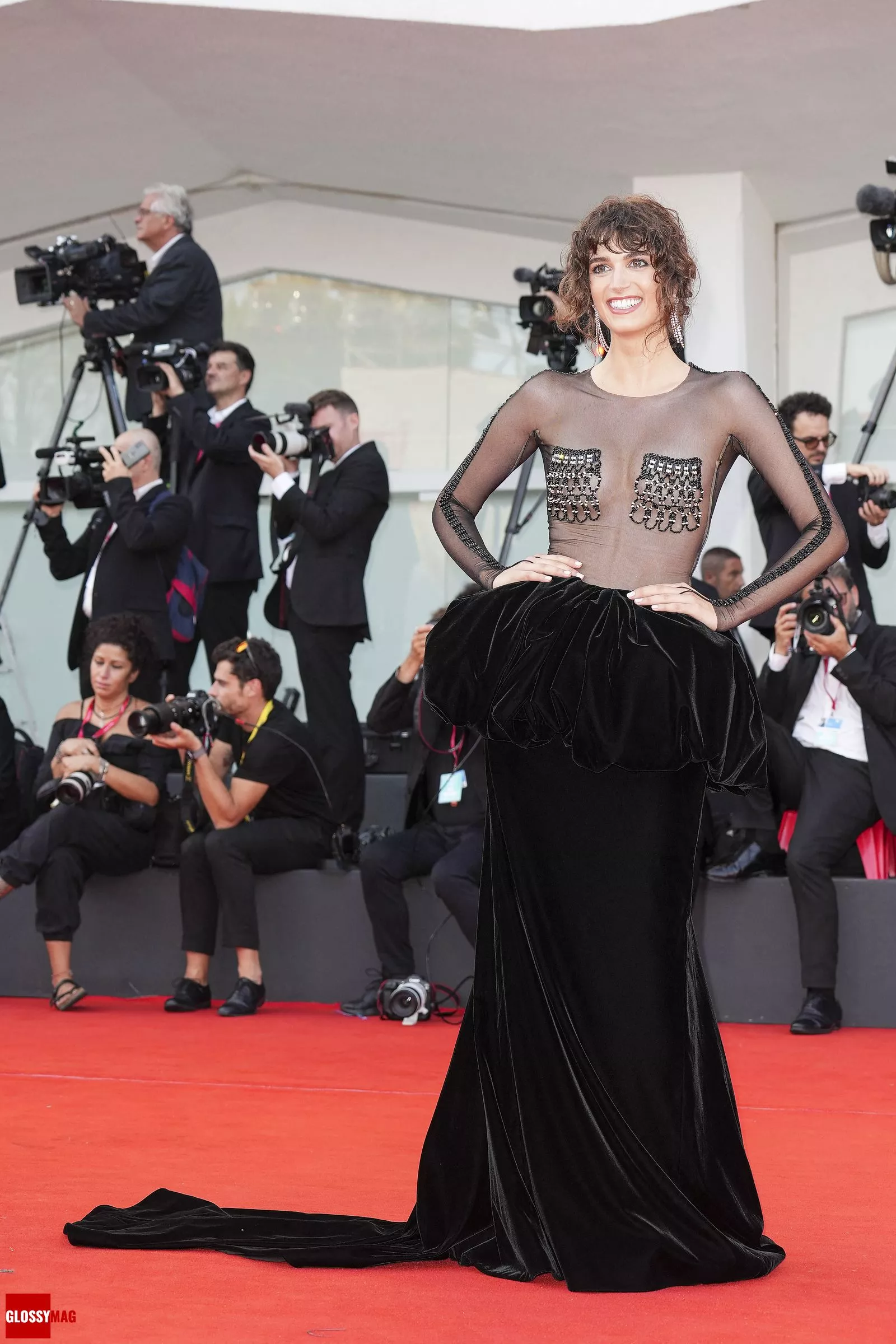 Грета Ферро на церемонии открытия 79-го Венецианского международного кинофестиваля, 31 августа 2022 г.