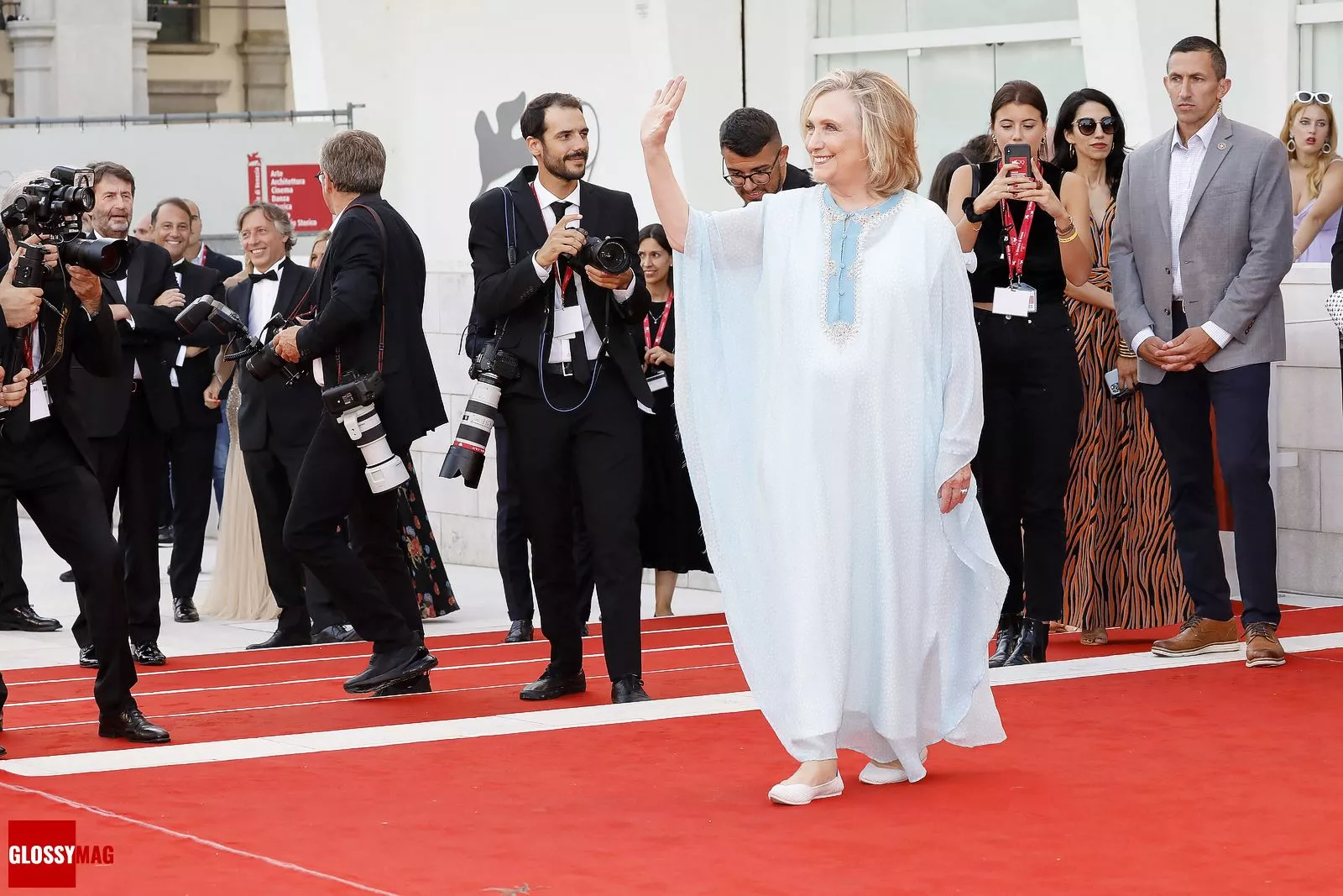 Хиллари Клинтон на церемонии открытия 79-го Венецианского международного кинофестиваля, 31 августа 2022 г., фото 1