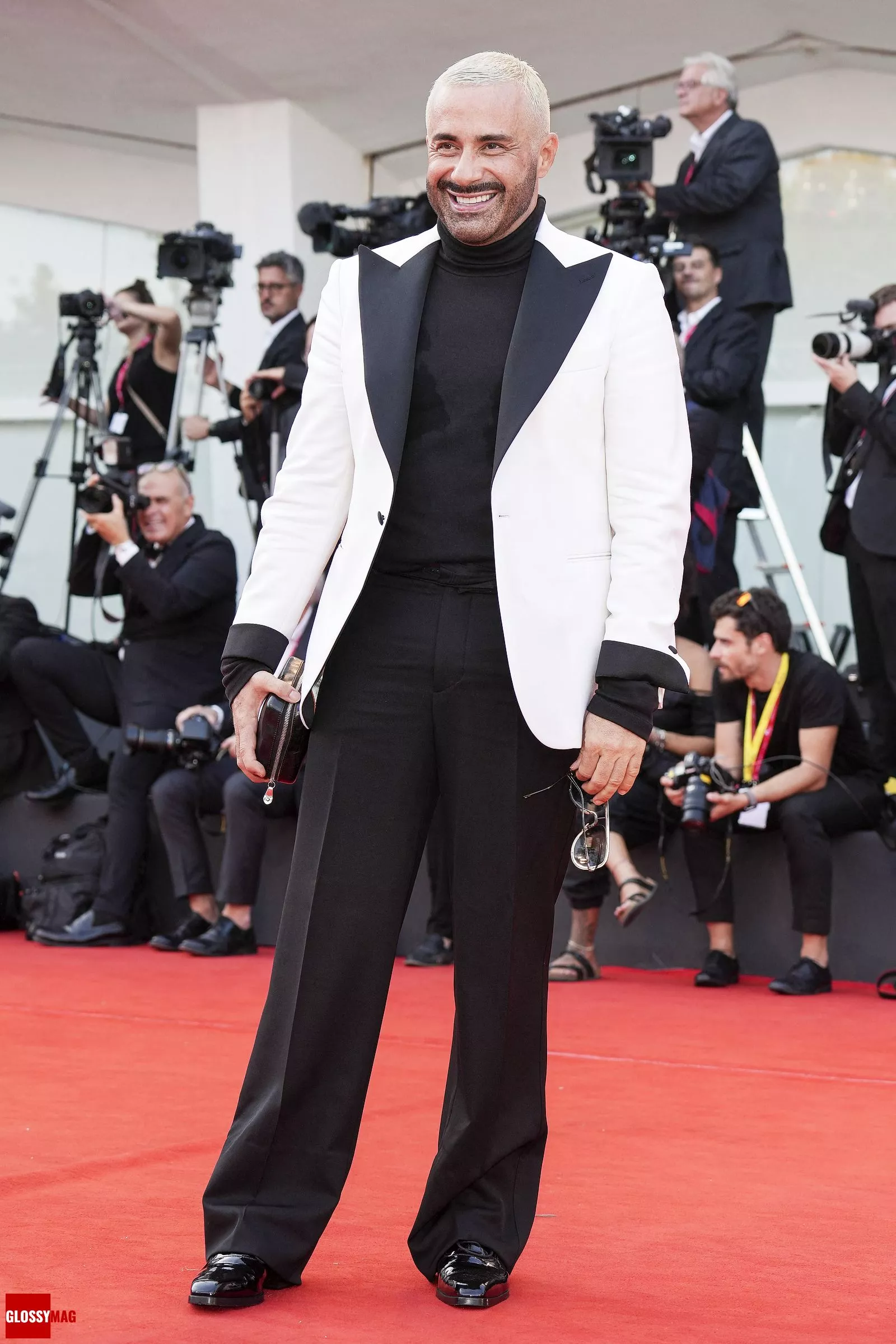 Люка Томмассини на церемонии открытия 79-го Венецианского международного кинофестиваля, 31 августа 2022 г.