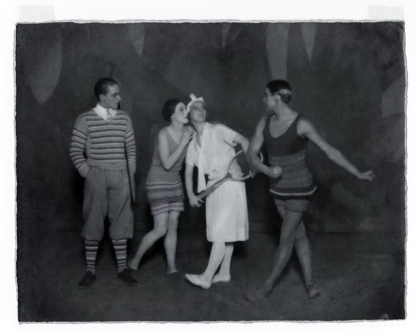 Фотография актеров из балета «Голубой экспресс», 1924 г.