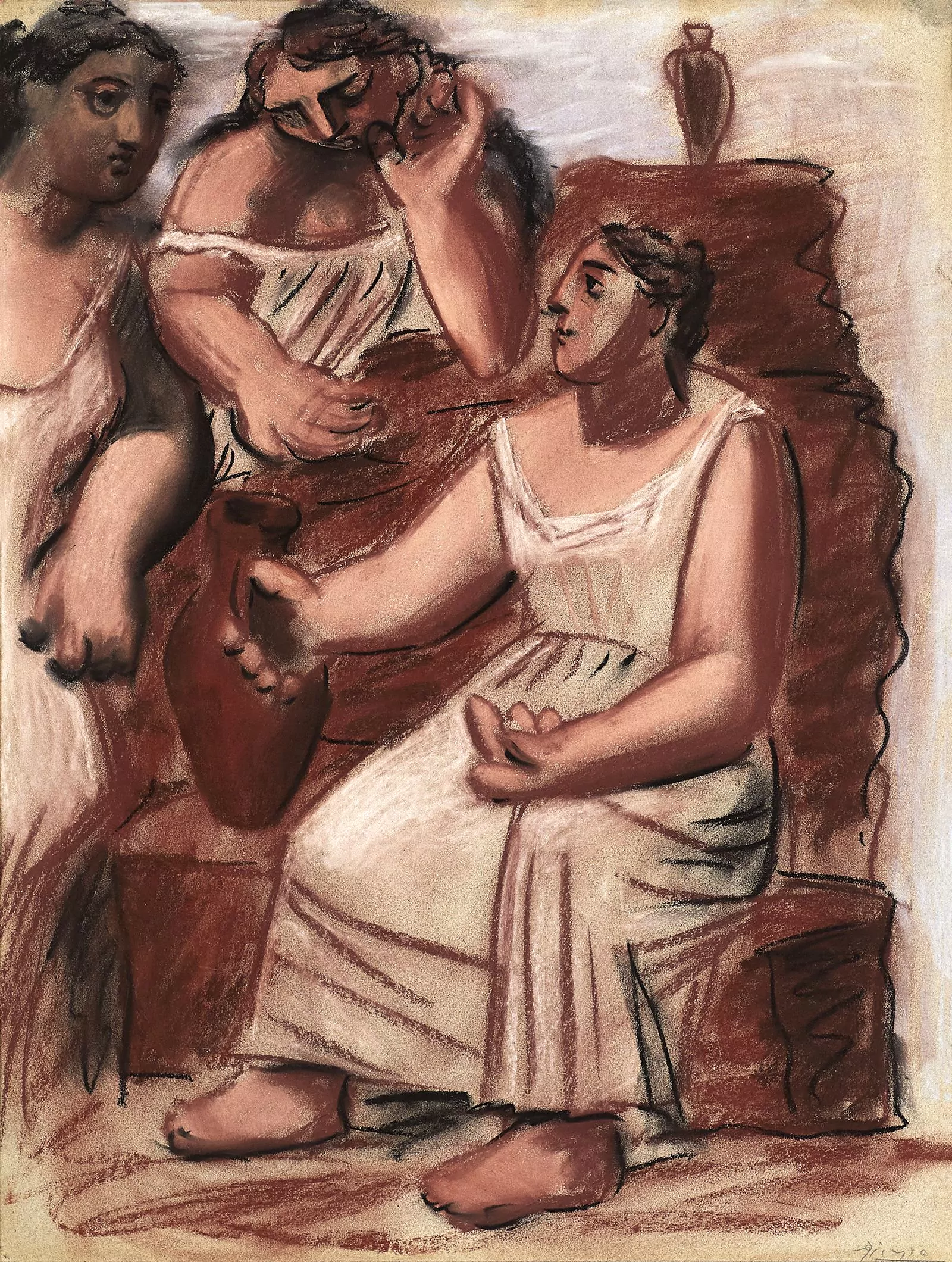 Пабло Пикассо. «Tres mujeres en la fuente» («Три женщины у фонтана»), 1921 г.