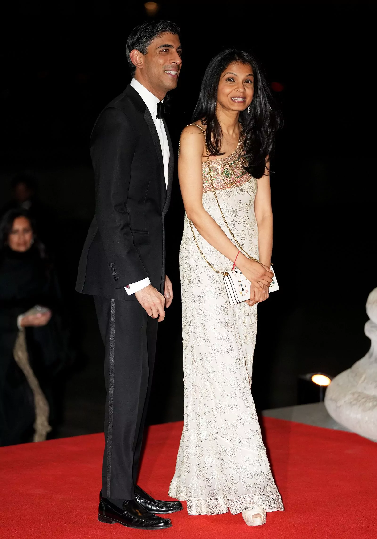 Риши Сунак и его жена Акшата Мурти на приеме в честь Британского Азиатского фонда