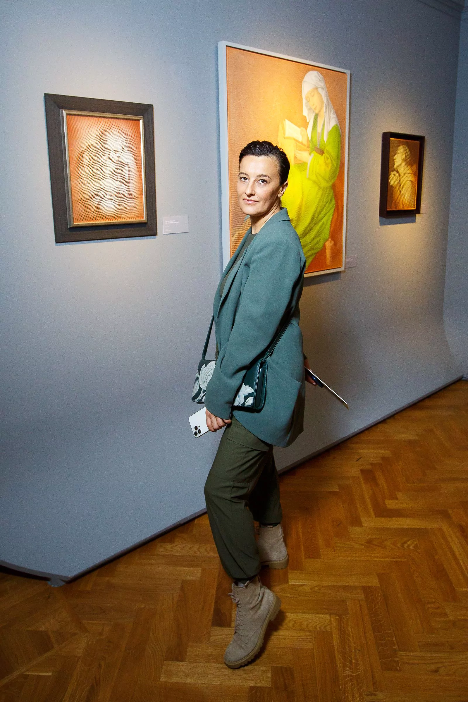 Анастасия Панибратова на открытии выставки «Re:Renaissance. Егор Остров»