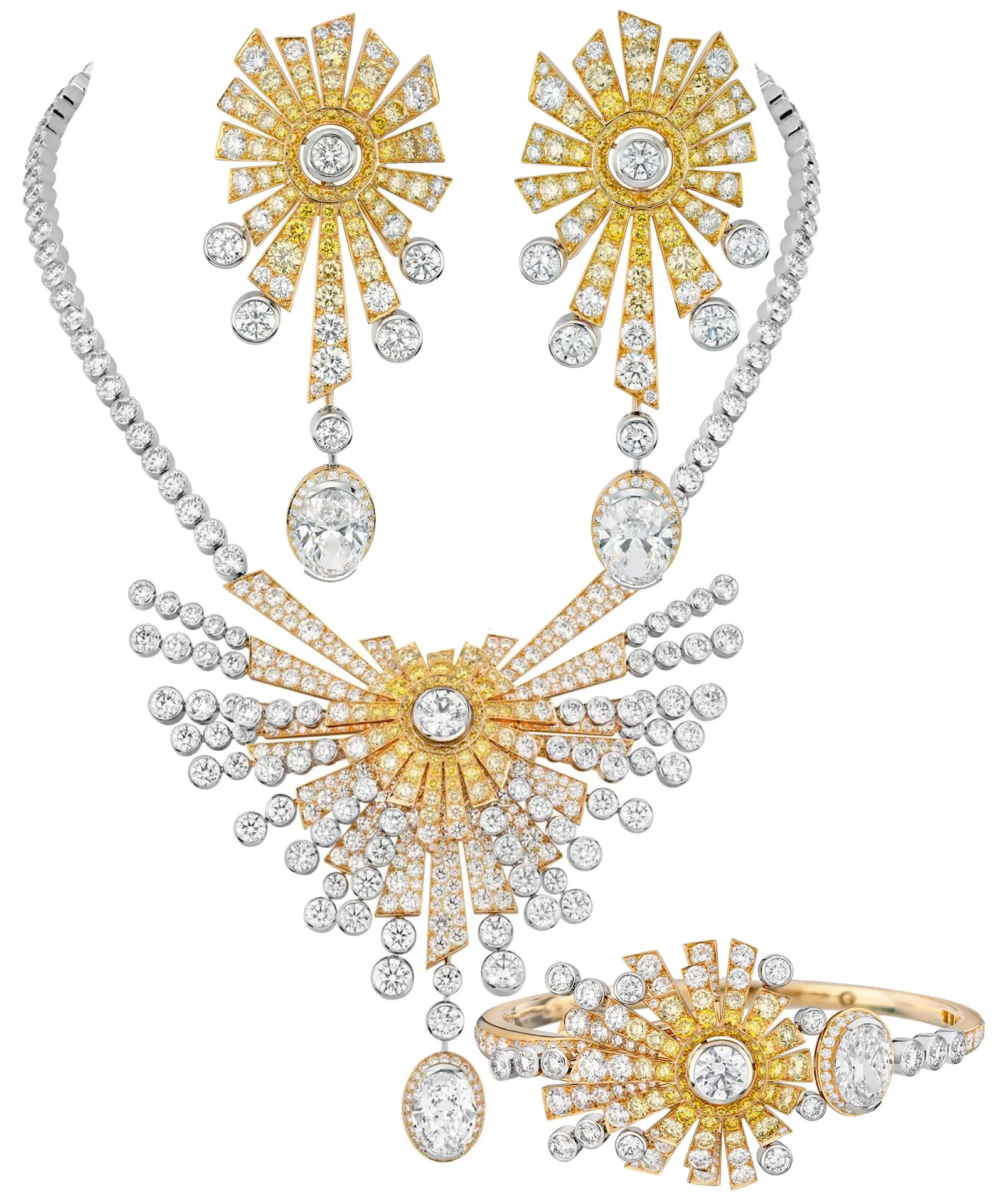 Серьги, ожерелье, браслет Soleil Doré из коллекции «1932» Chanel