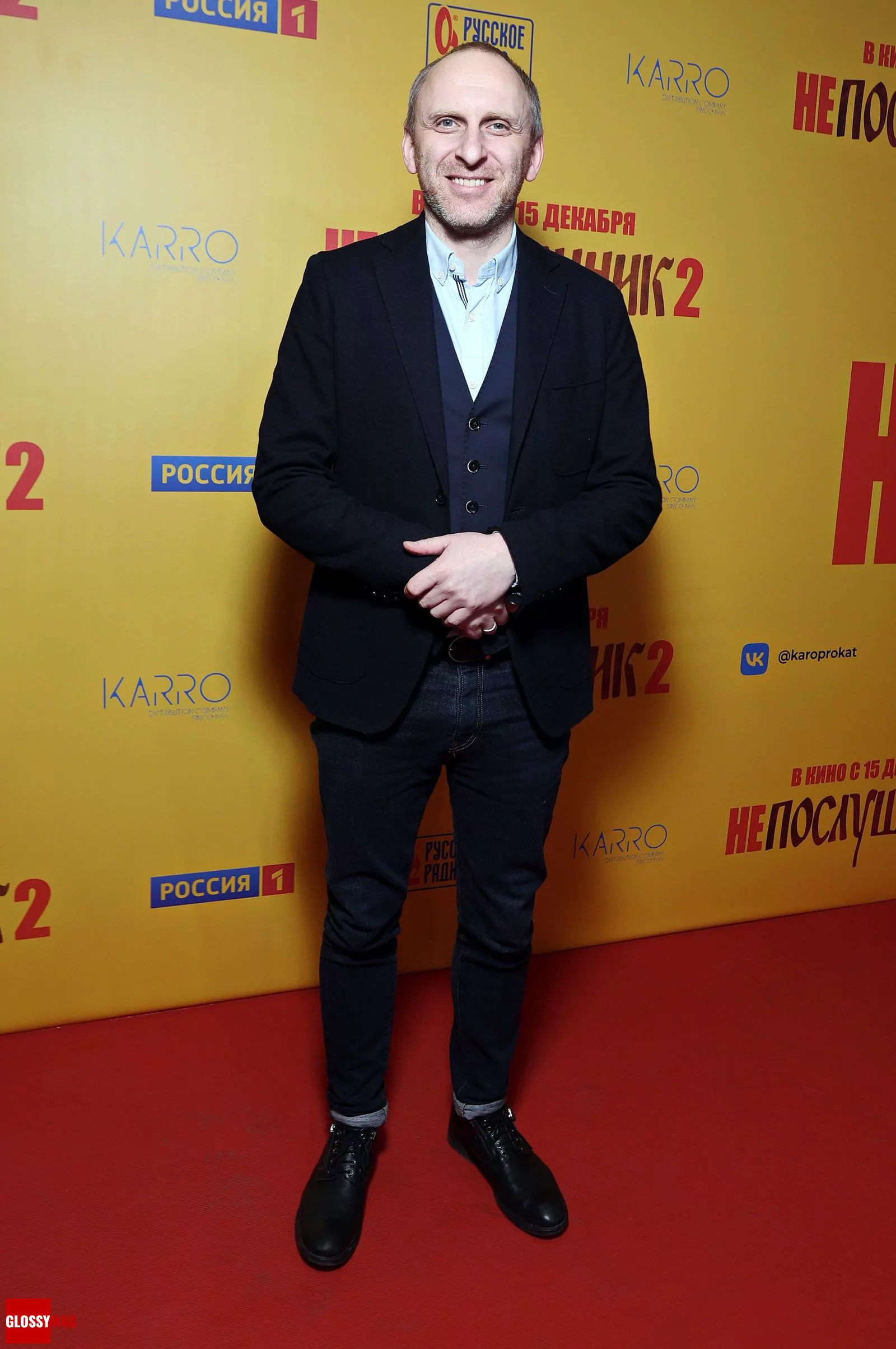 Гавриил Гордеев на московской премьере второй части комедии «Непослушник», 7 декабря 2022 г.