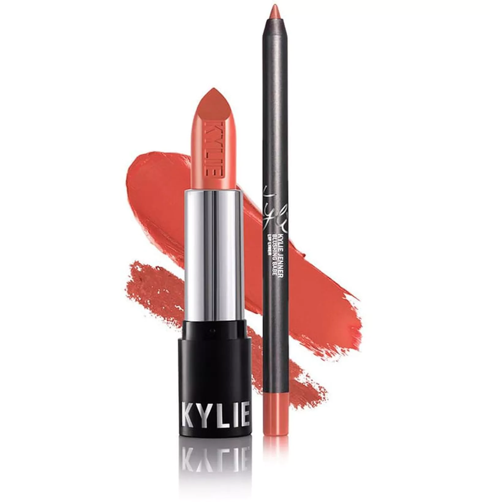 Kylie Cosmetics, матовая помада и лайнер для губ, оттенок «Blushing Babe»