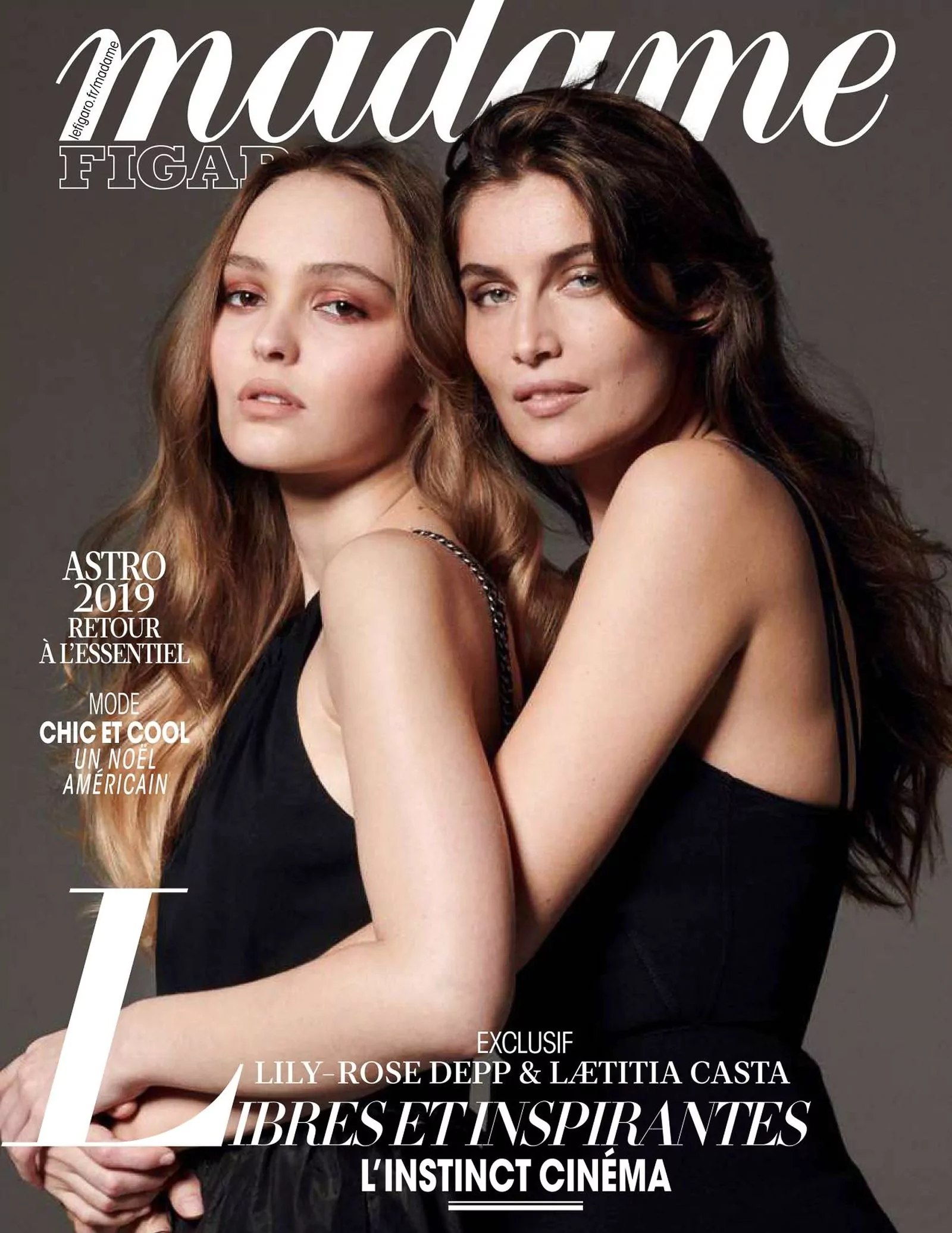 Лили-Роуз Депп и Летиция Каста на обложке журнала Madame Figaro, 2018 г.