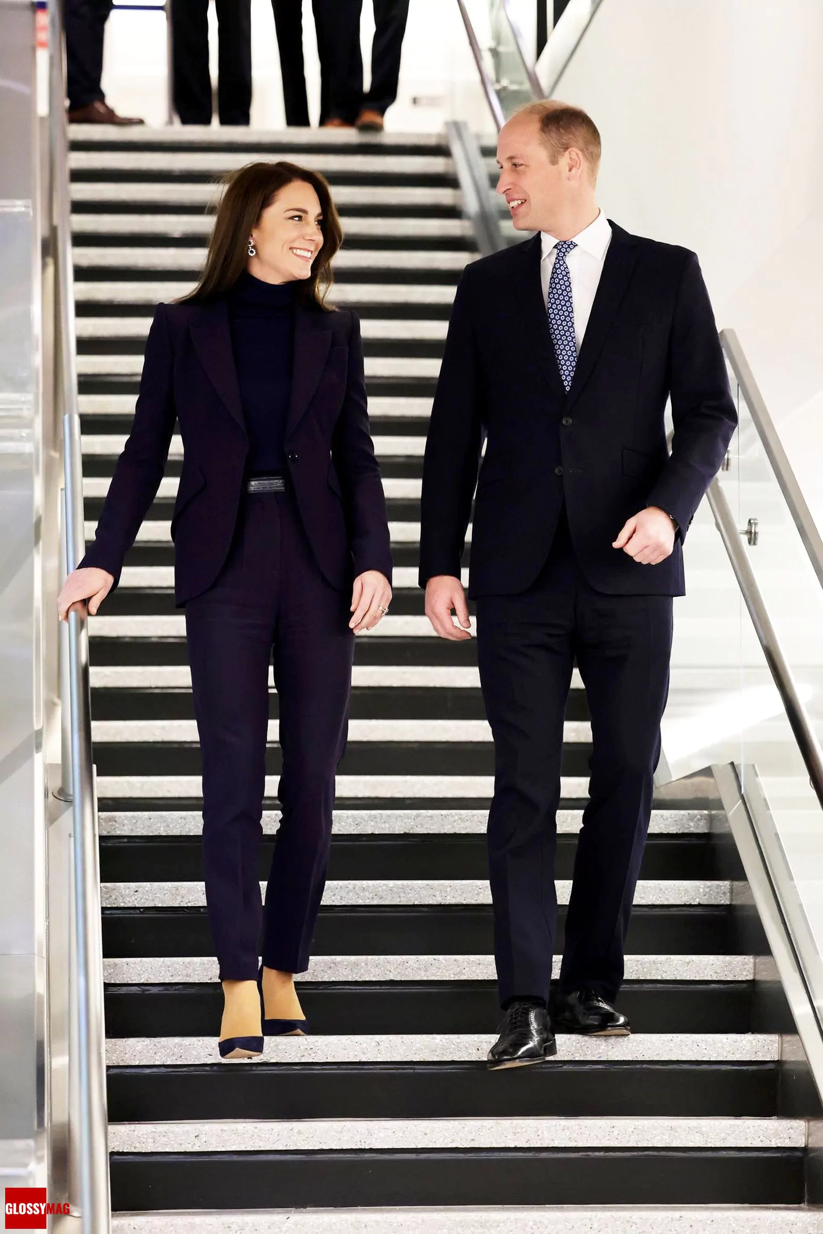 Принц Уэльский Уильям и принцесса Уэльская Кэтрин в аэропорту Бостона, 30 ноября 2022 г., фото 1