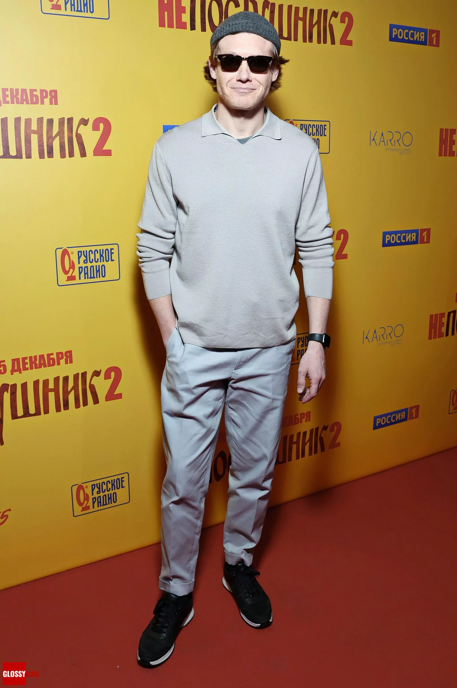 Виктор Хориняк на московской премьере второй части комедии «Непослушник», 7 декабря 2022 г.