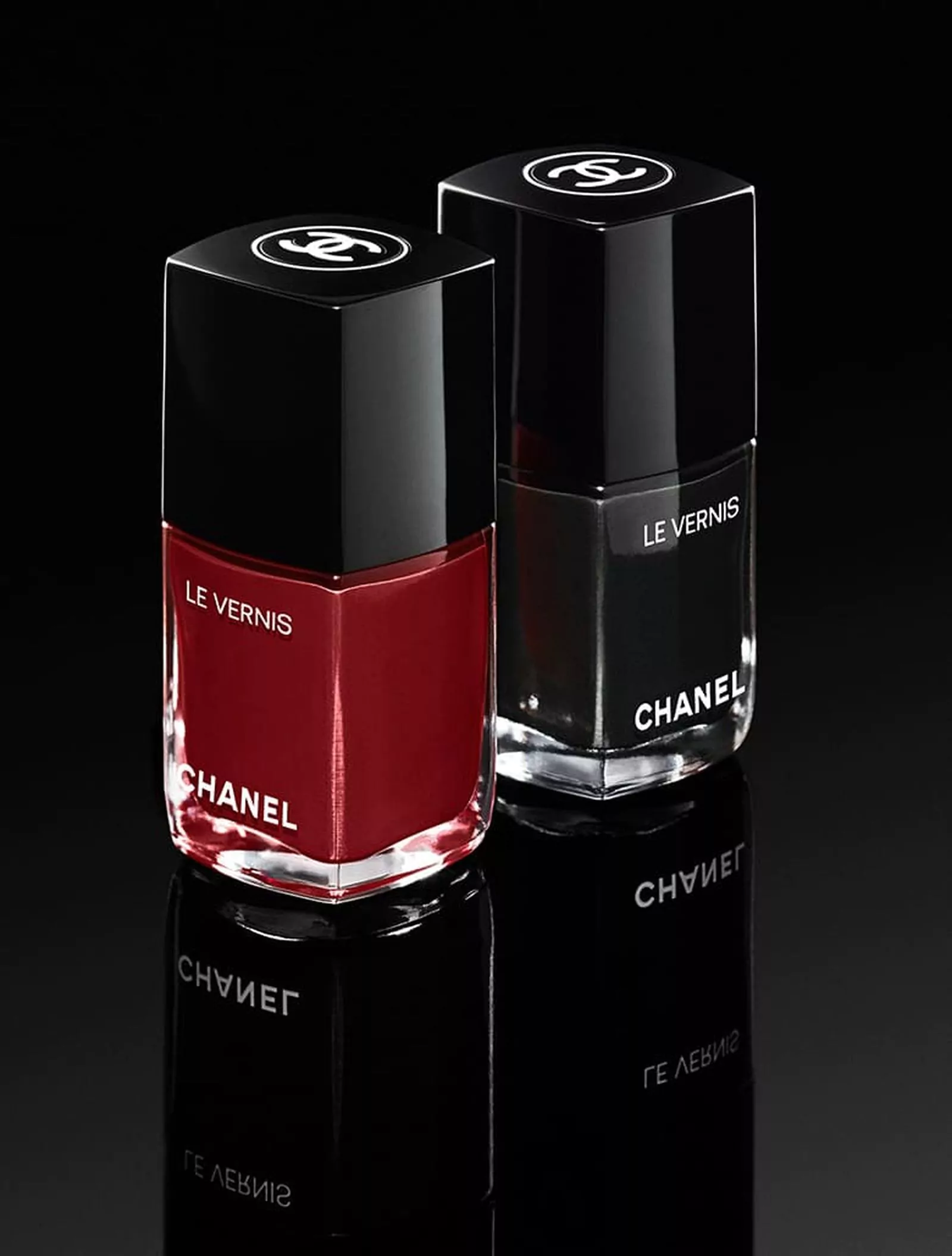 Chanel, стойкий лак для ногтей Le Vernis, оттенки: 719 — Richness, 715 — Deepness