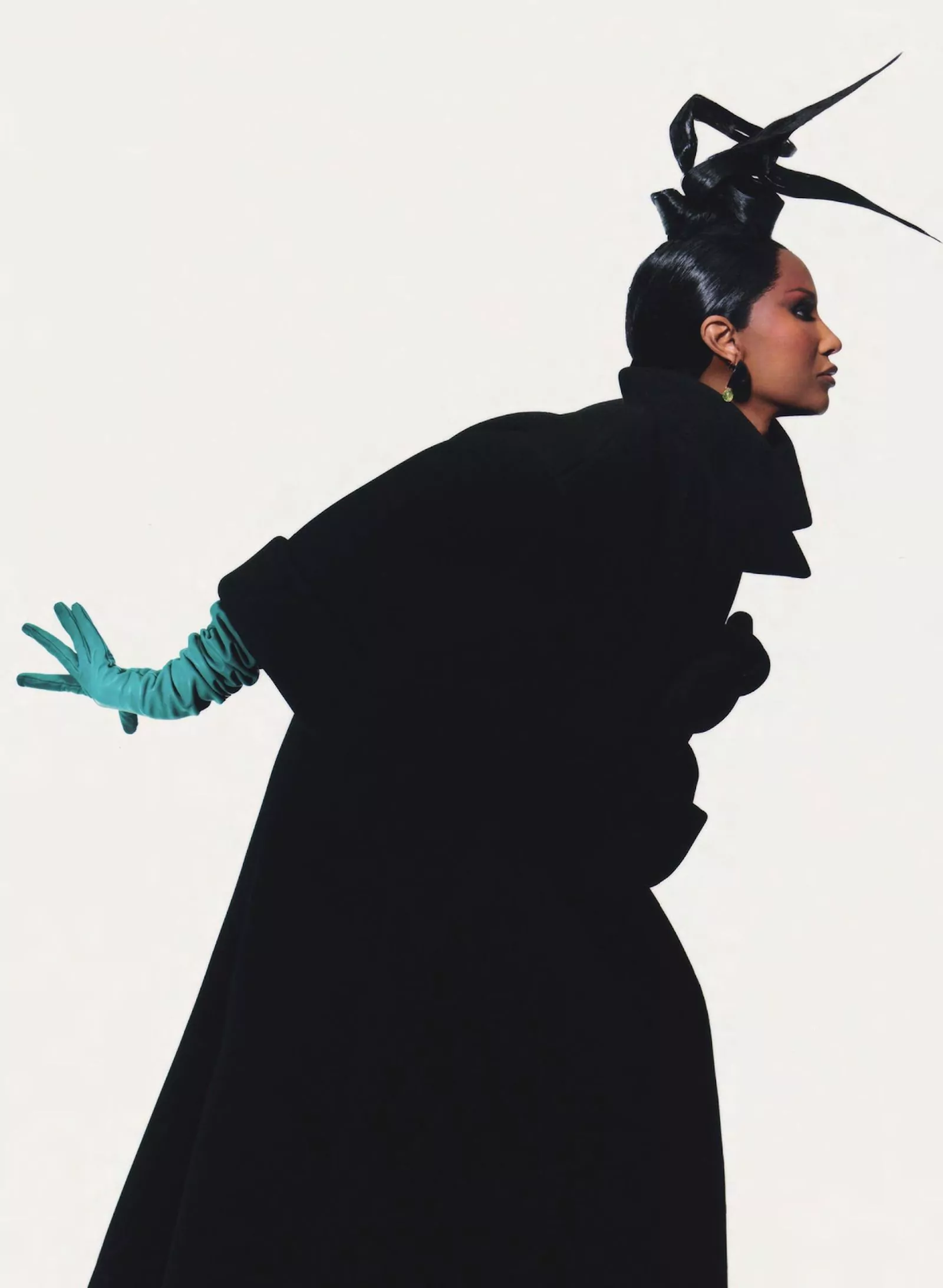 Иман в объективе Надин Иджевере для Vogue UK, фото 6