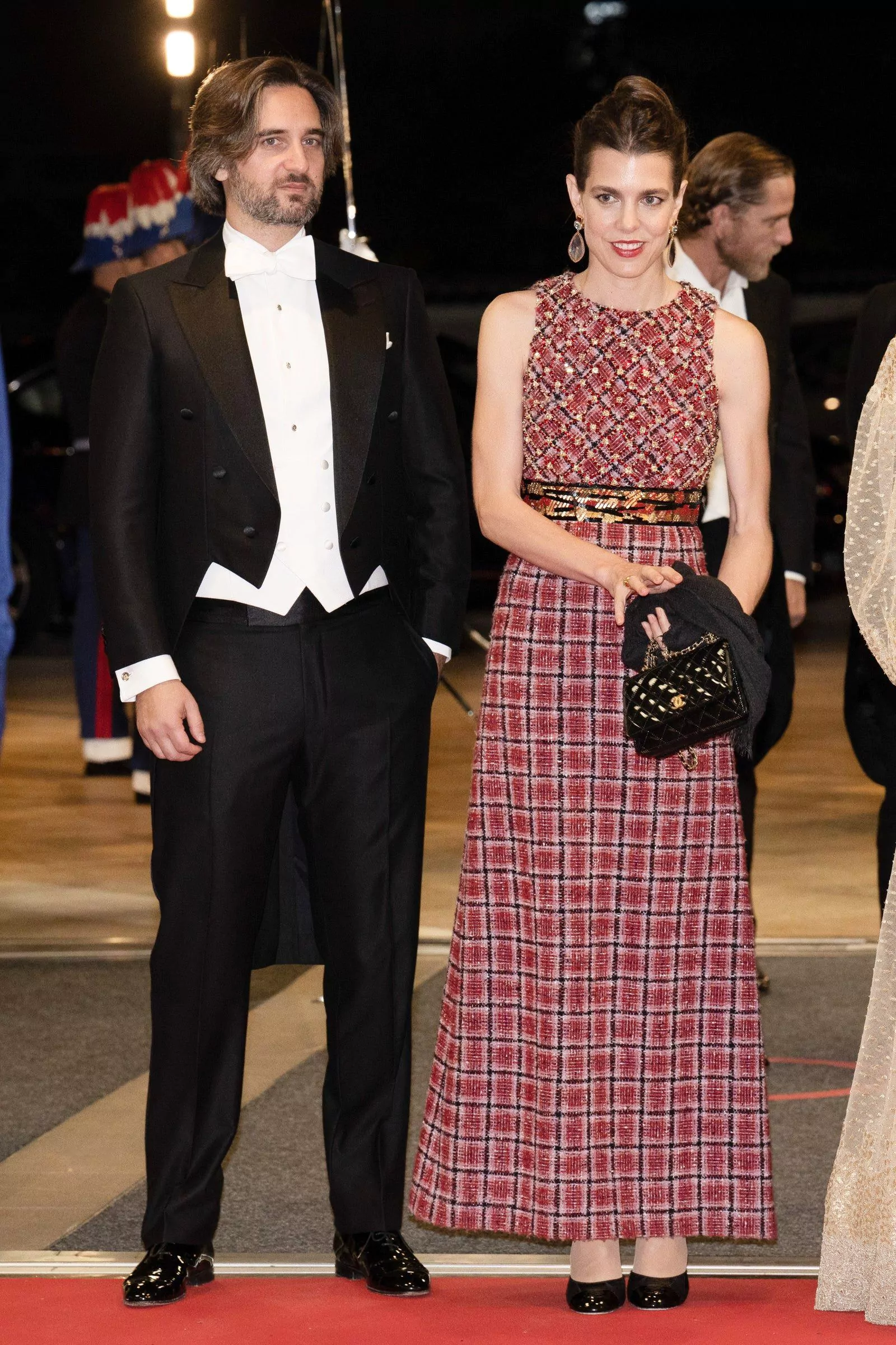 Шарлотта Казираги с мужем Дмитрием Рассамом на гала-концерте Национального дня Монако, 19 ноября 2022 г.
