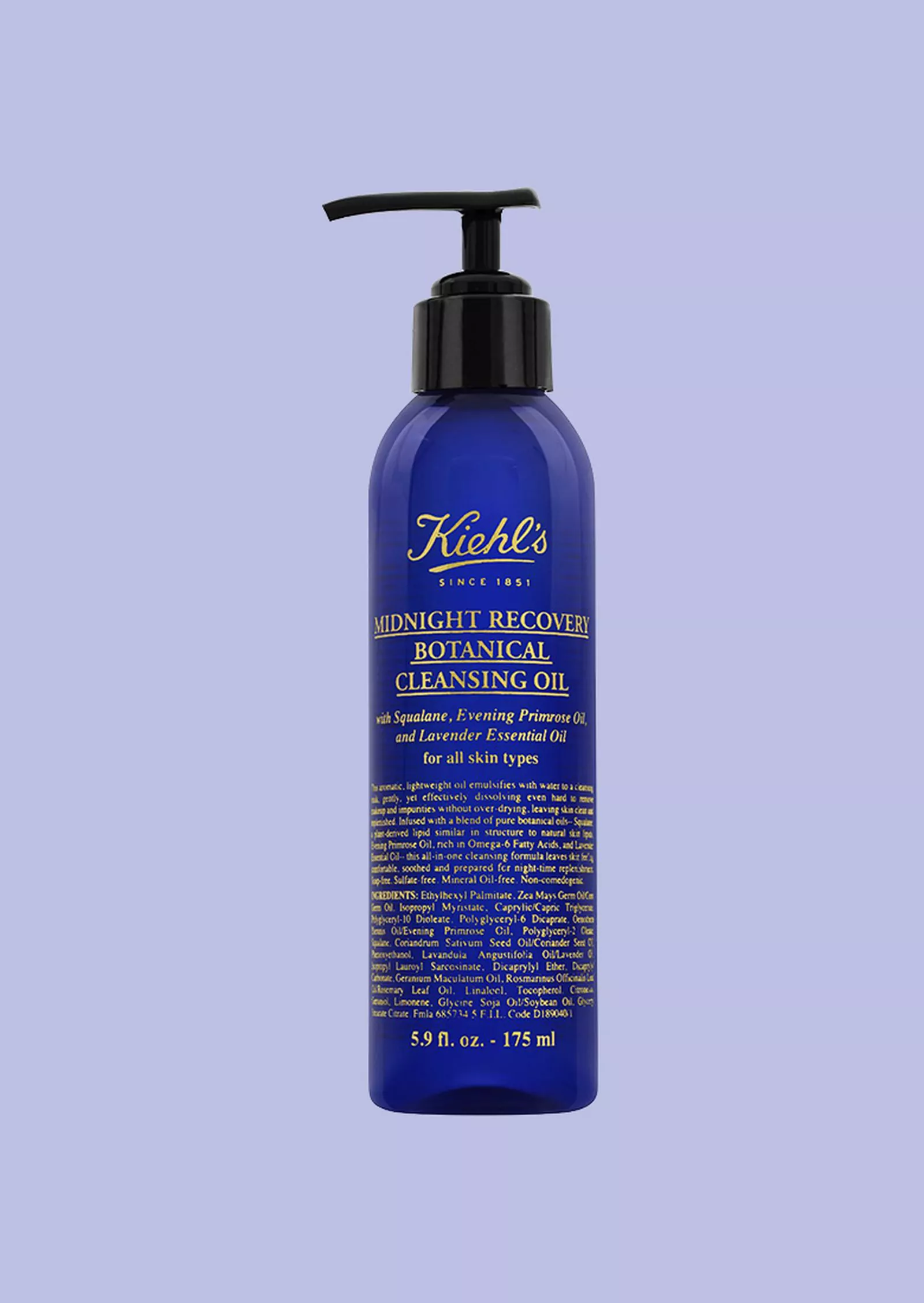 Kiehl’s, масло для снятия макияжа и очищения кожи лица Midnight Recovery Botanical Cleansing Oil