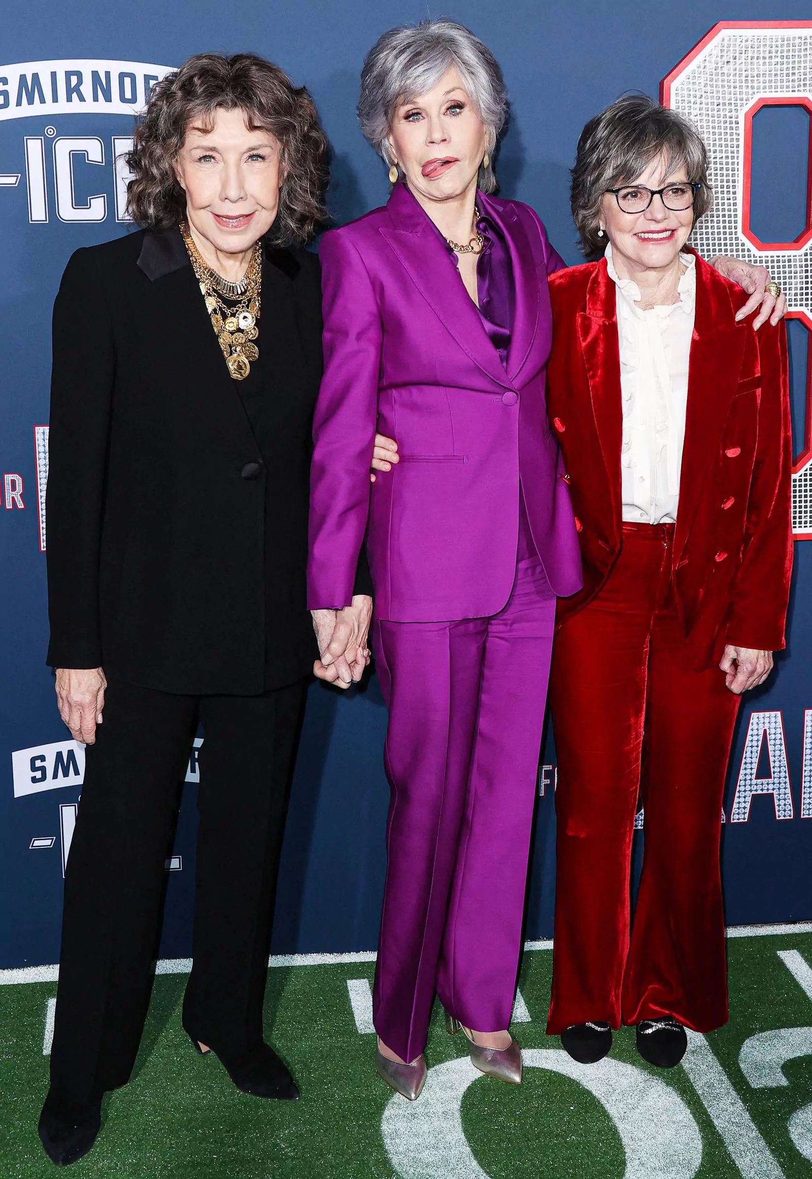 Лили Томлин, Джейн Фонда, Салли Филд на премьере комедии «80 для Брэди» в Лос-Анджелесе, 31 января 2023 г.