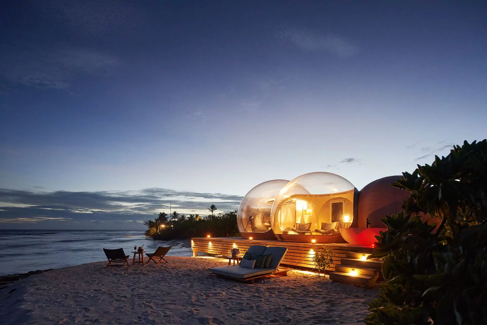 Beach Bubble в отеле Finolhu Baa Atoll Maldives, Мальдивы