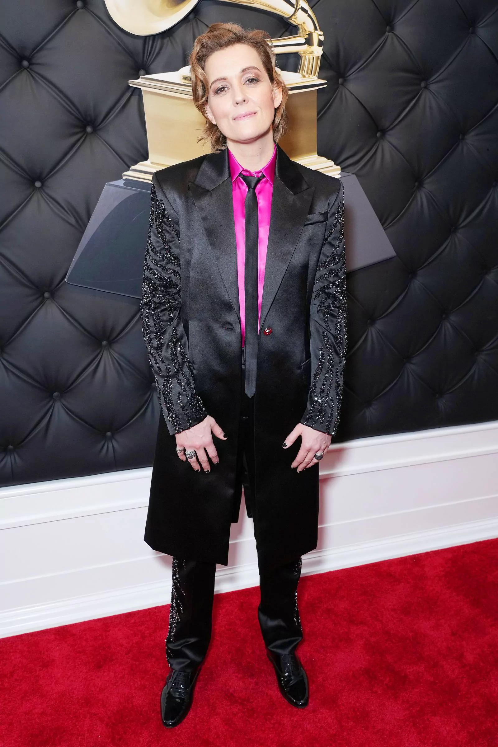 Брэнди Карлайл в Versace на 65-й церемонии «Грэмми» в Лос-Анджелесе, 5 февраля 2023 г.