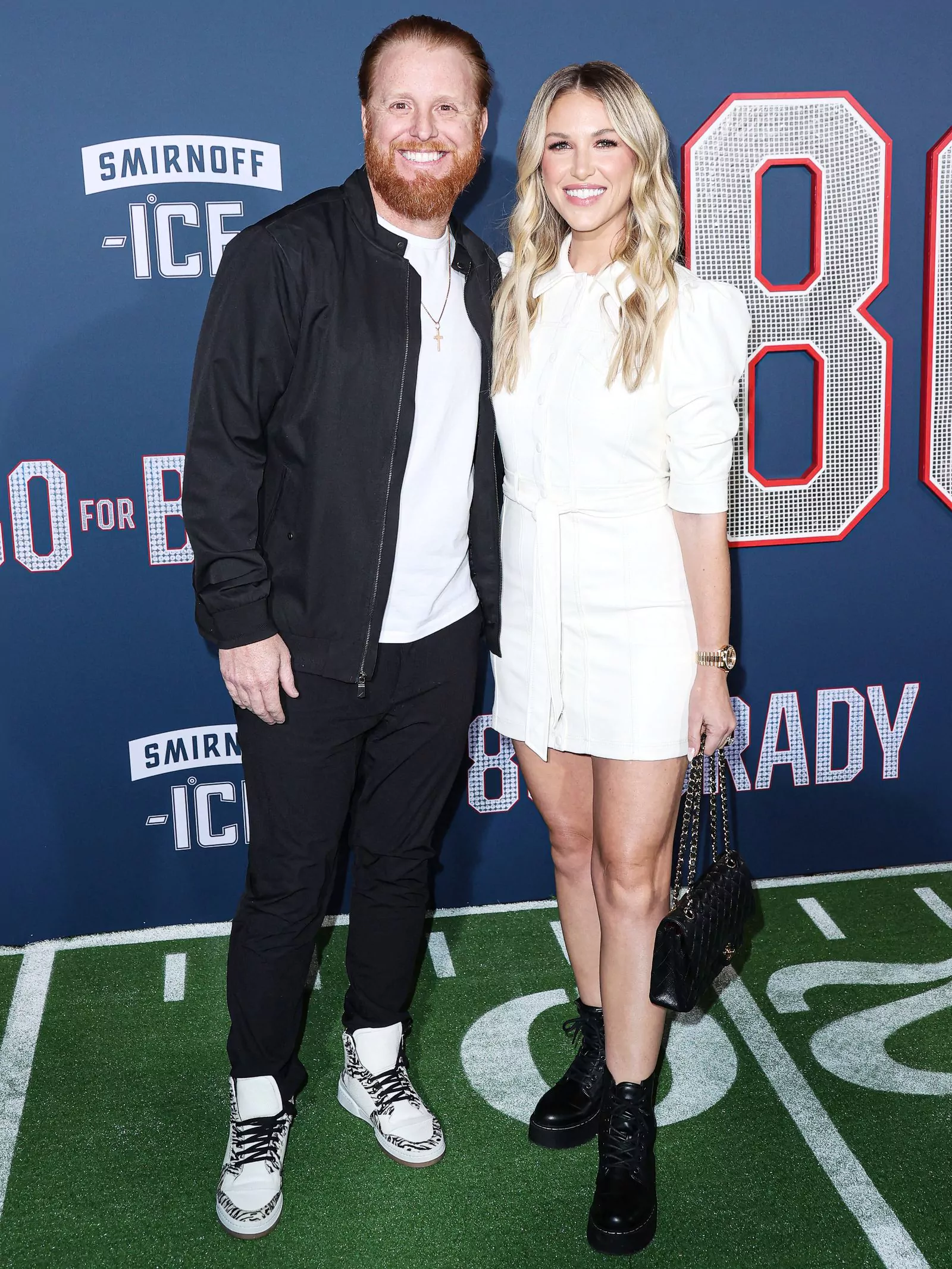 Джастин Тернер с женой Кортни Тернер на премьере комедии «80 для Брэди» в Лос-Анджелесе, 31 января 2023 г.
